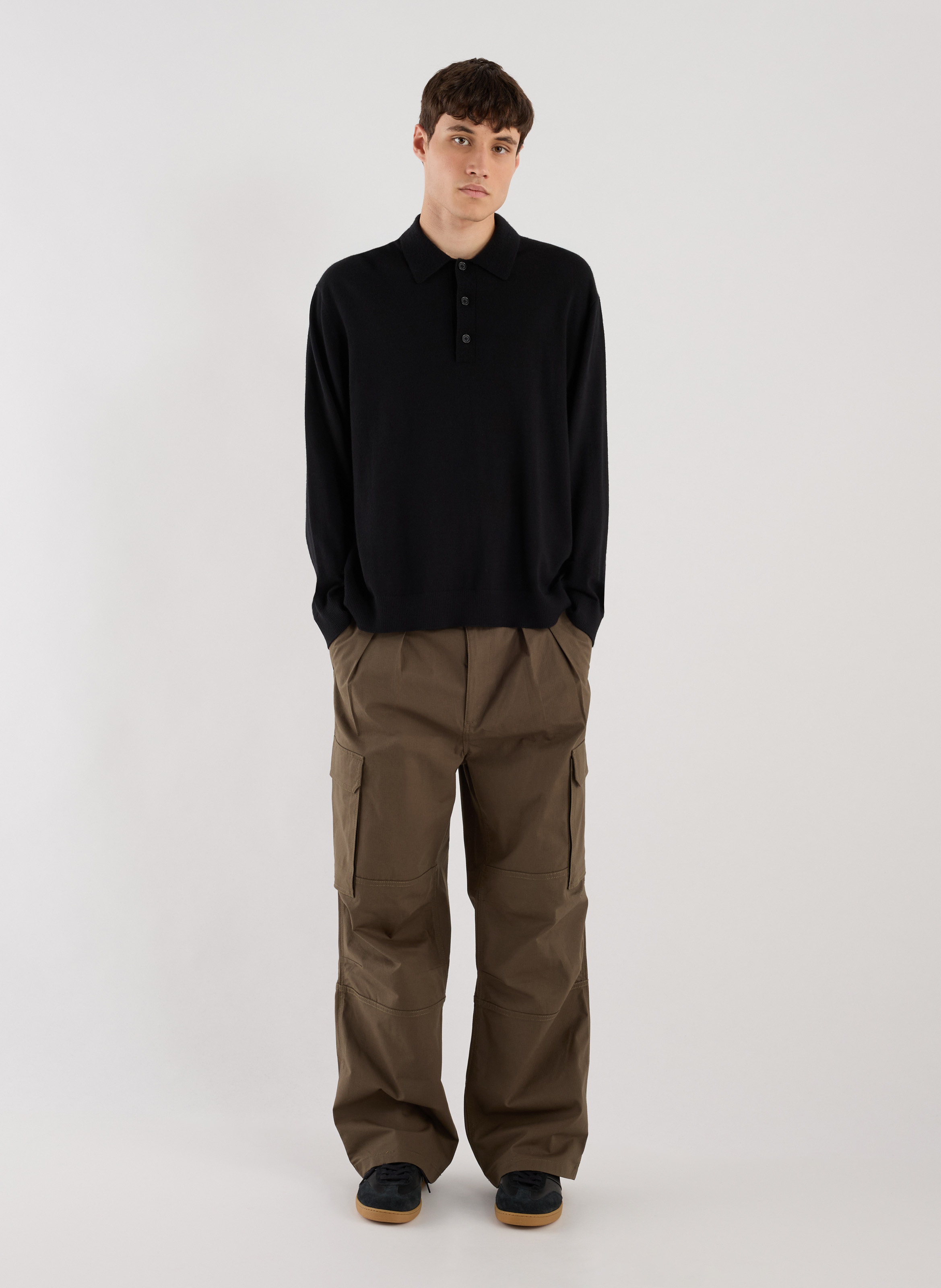  Round-neck wool jumper SAISON 1865 Black