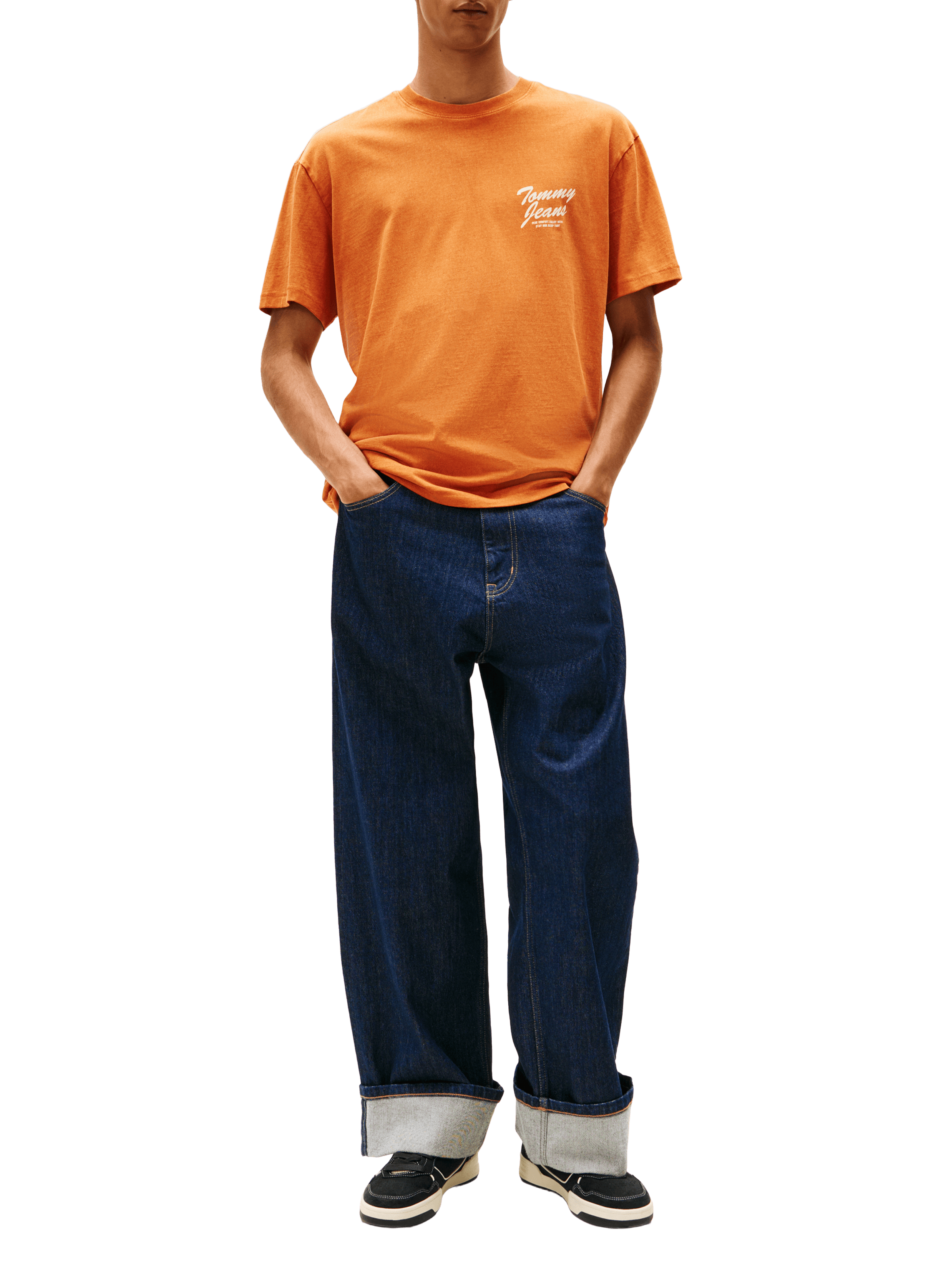 Classic Cotton T-Shirt TOMMY HILFIGER Orange