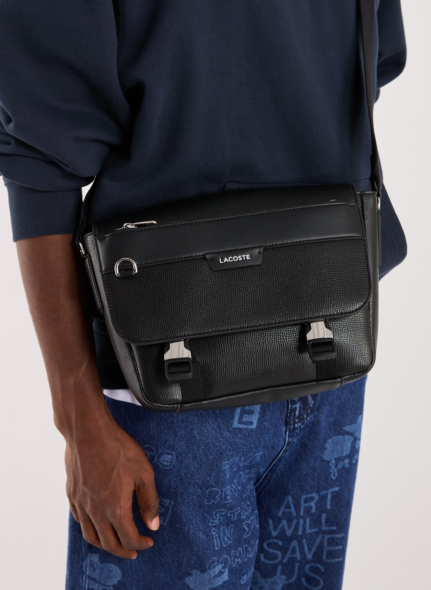 Crossbody handbag Ossian LACOSTE Black