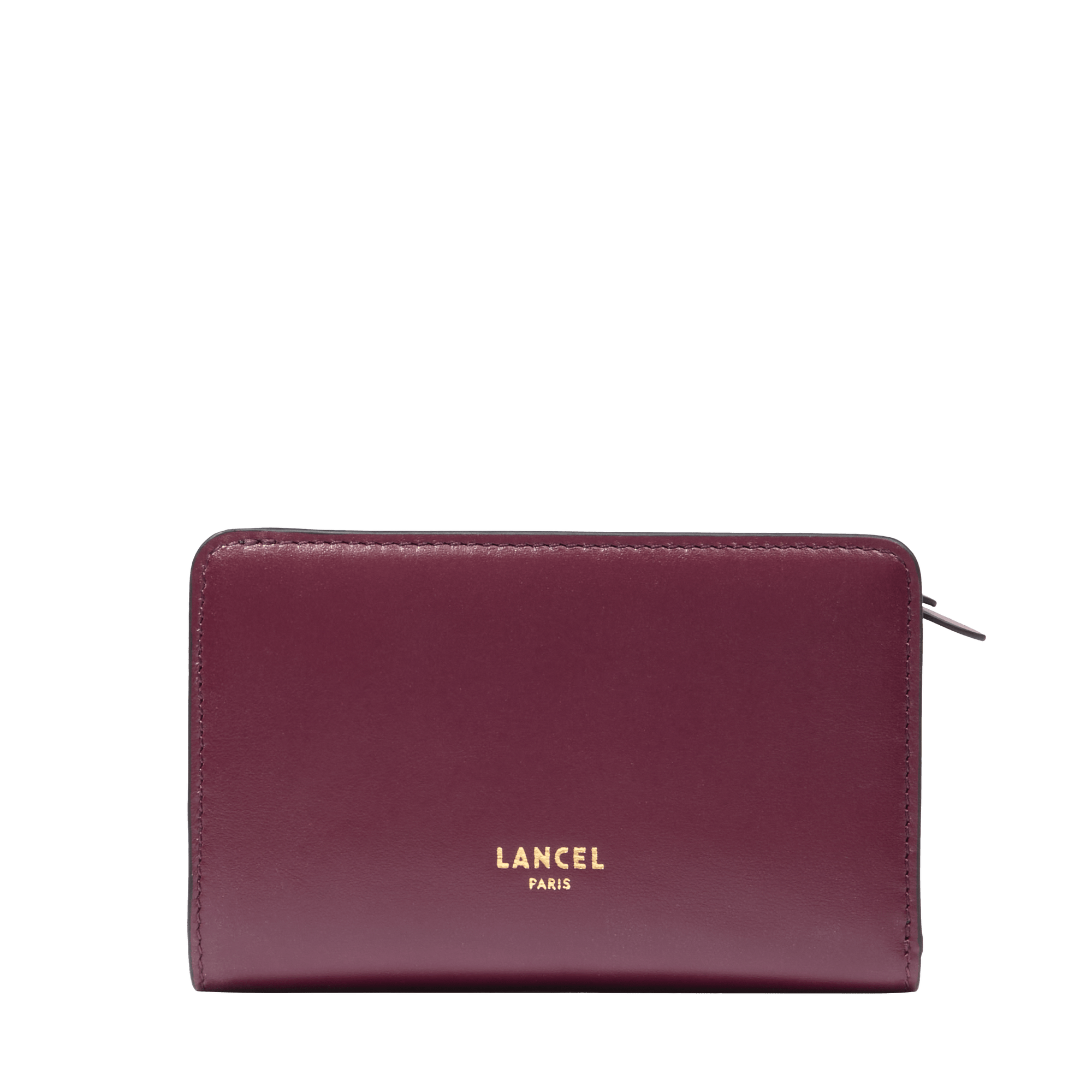 Lancel rectangular zippered origami leather wallet LANCEL Purple