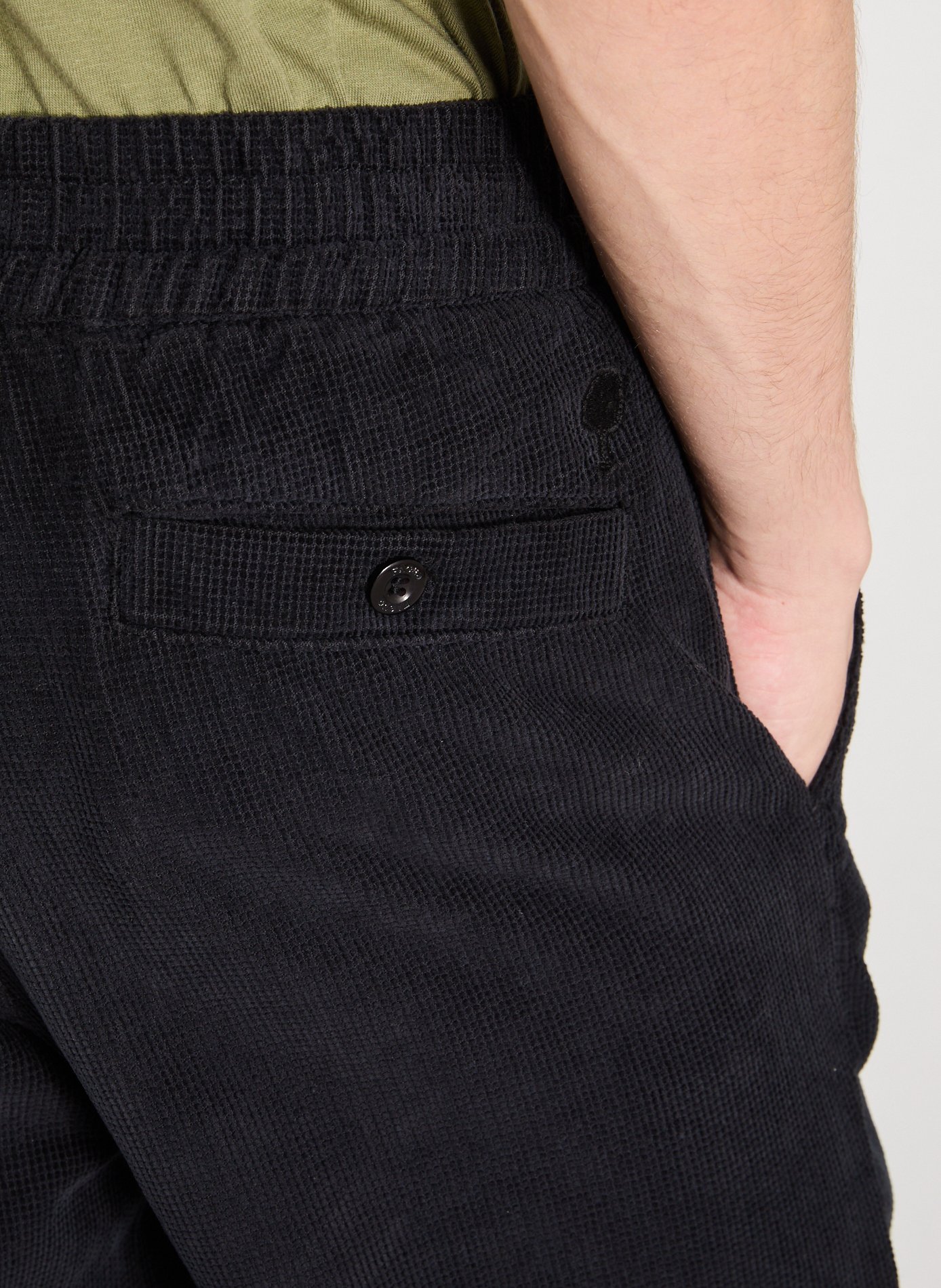 TARTAN FLORAL PANTS FAGUO Black