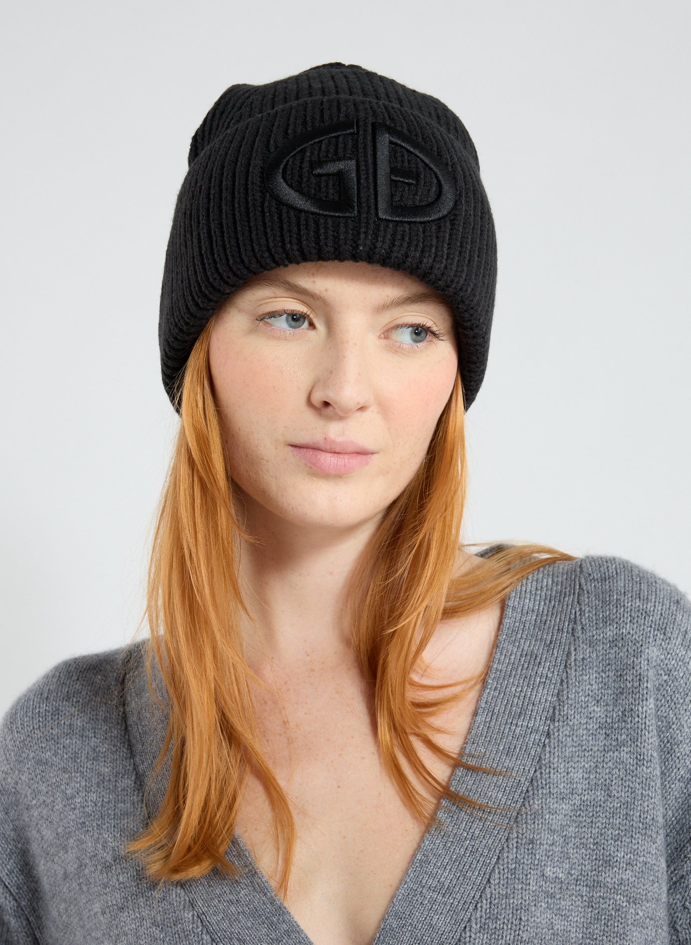 Bonnet à large revers GOLDBERGH Noir