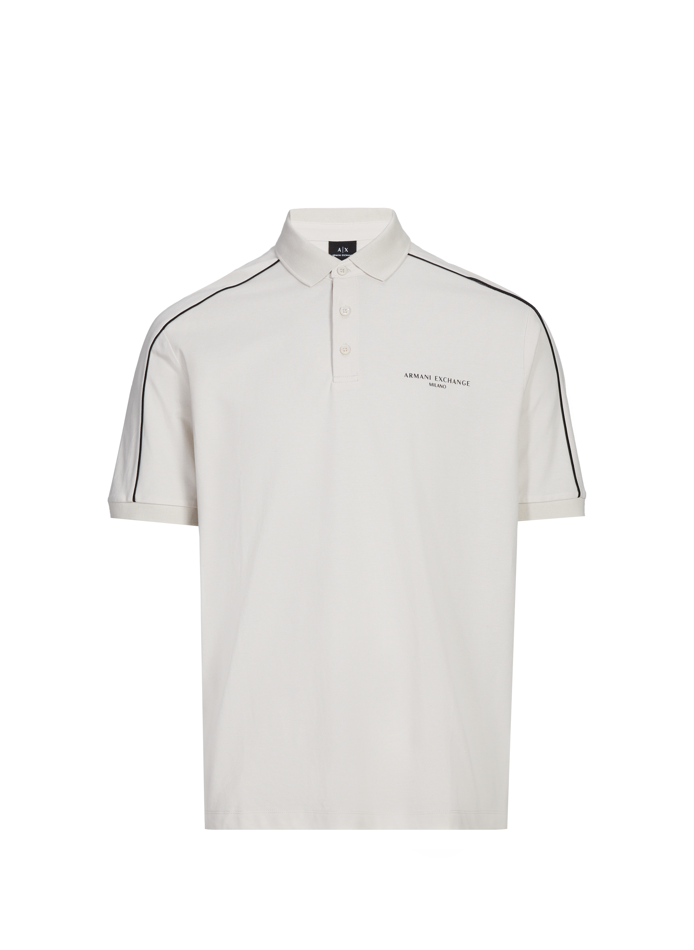 ARMANI EXCHANGE Polo à manches courtes en coton Marron