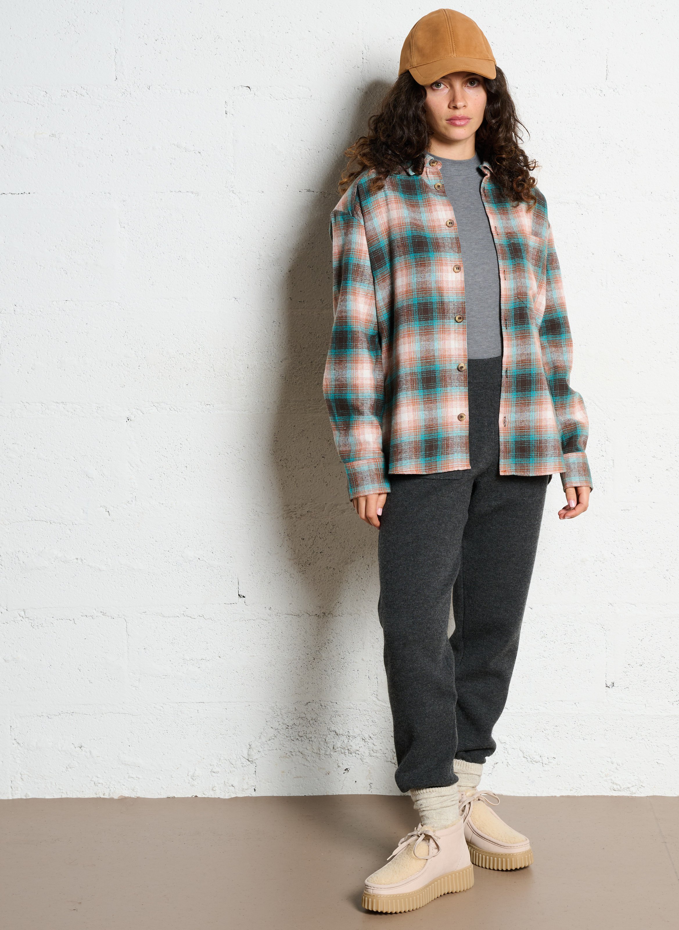 Chemise col classique en coton mélangé nomade MAISON 123 Blanc