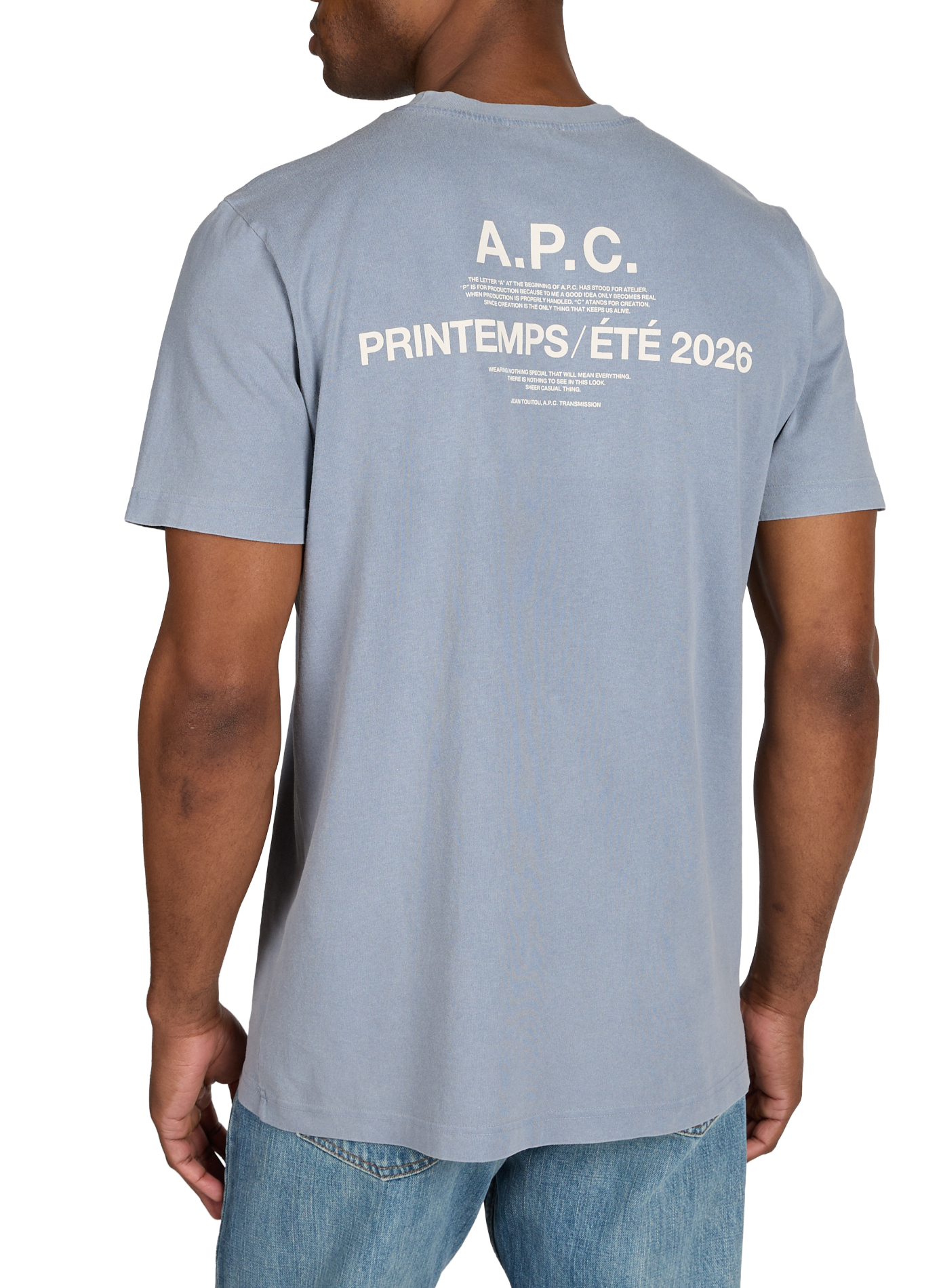 Classic Cotton T-Shirt A.P.C. Blue