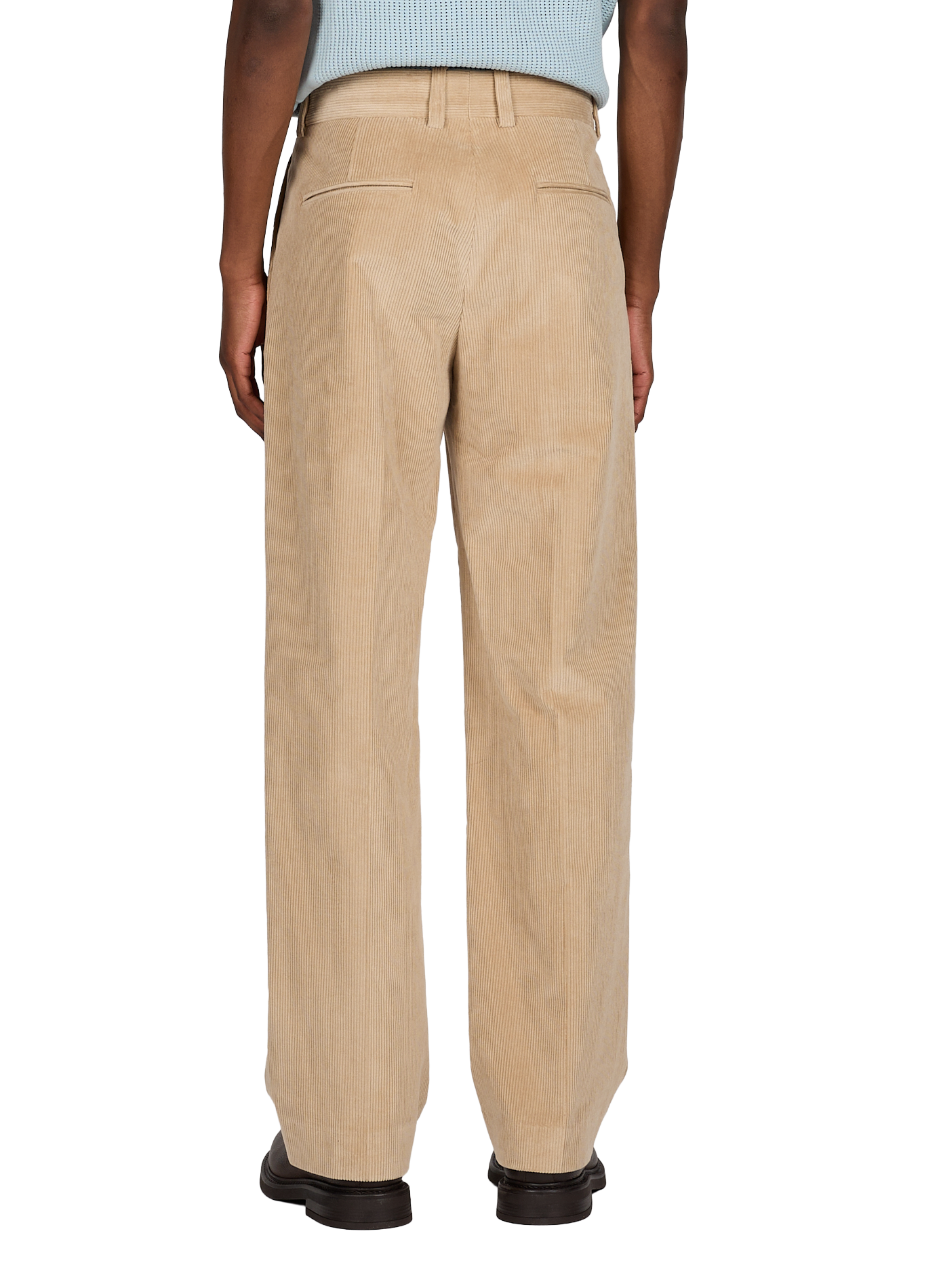 Straight corduroy pants in a cotton blend DROLE DE MONSIEUR Beige