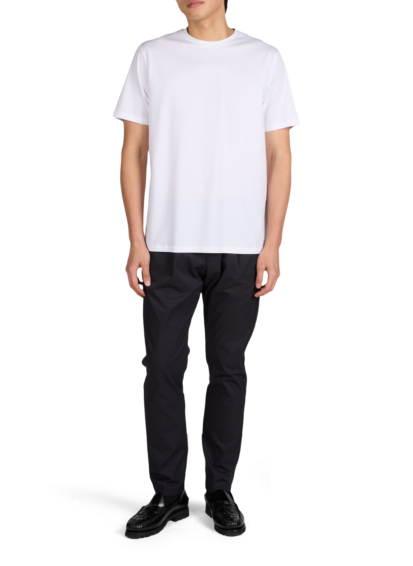 Pantalon droit à taille mi-basse HERNO Bleu