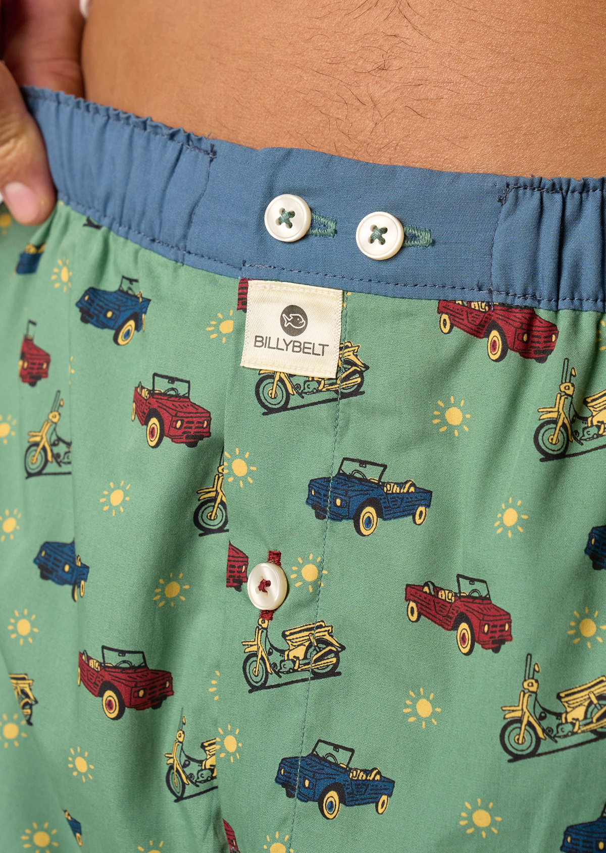 Caleçon en coton biologique BILLYBELT Vert