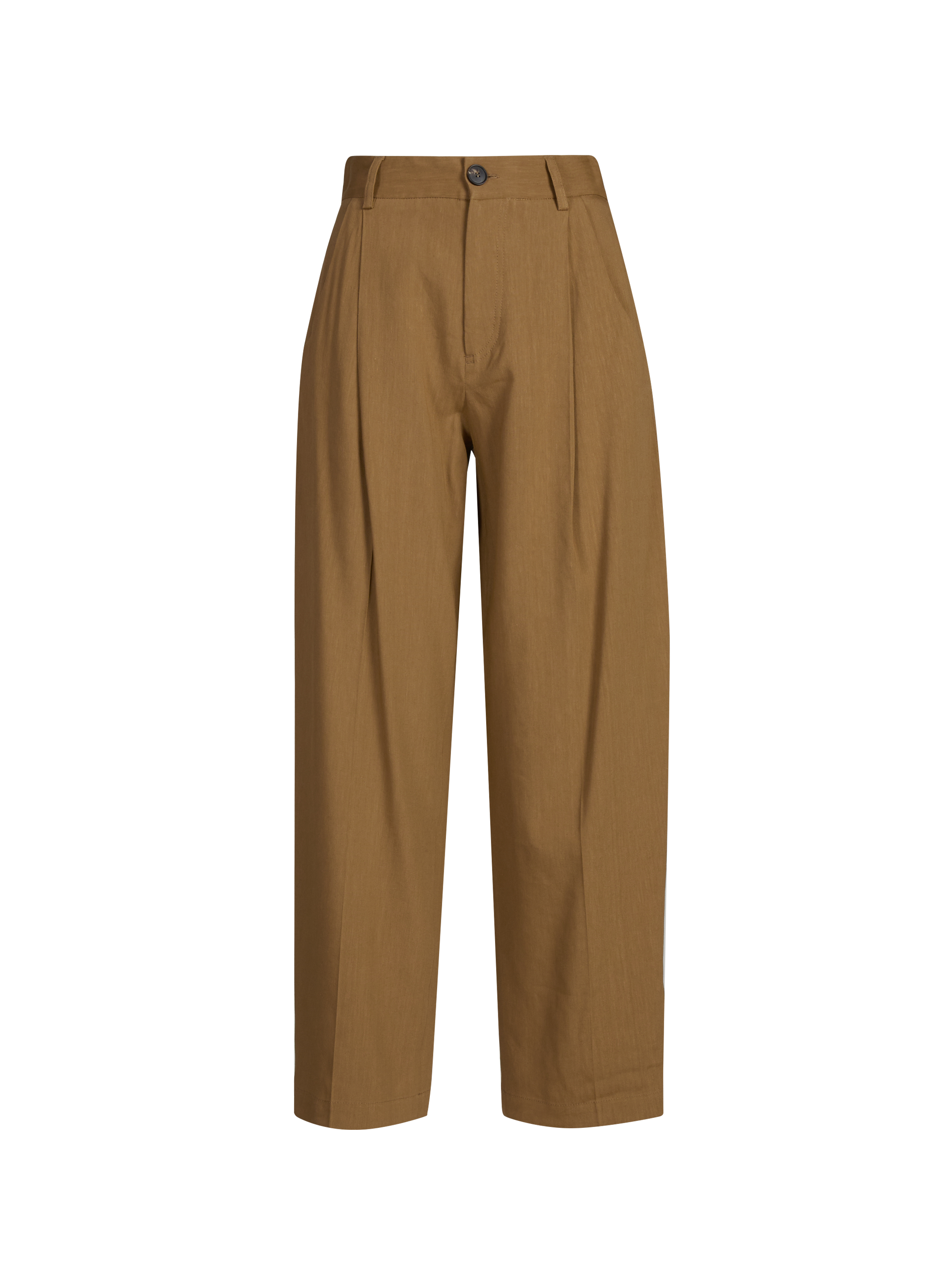 Pantalon Ruben en lin TELA Marron