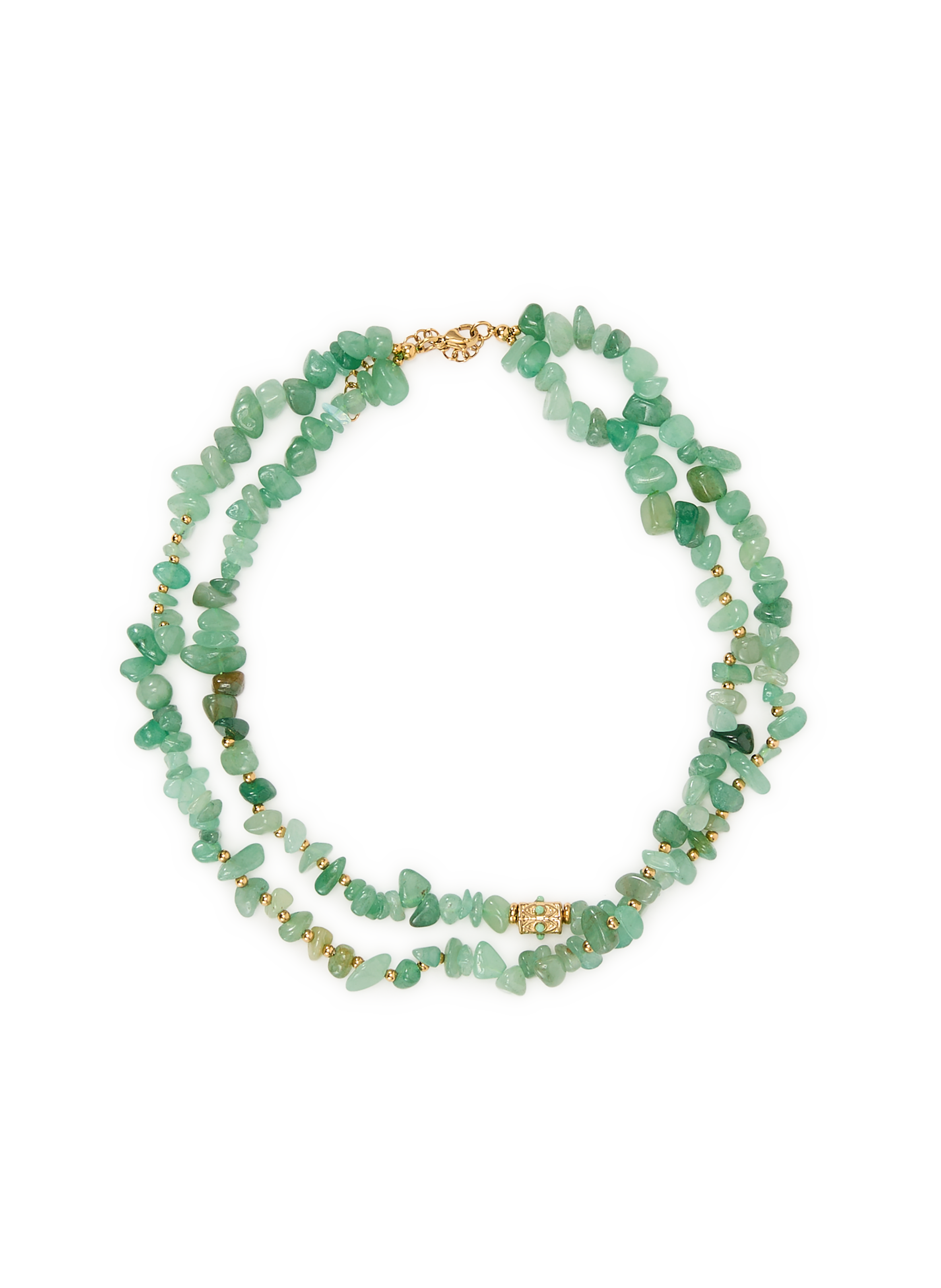 Collier en pierres naturelles AU PRINTEMPS PARIS Vert