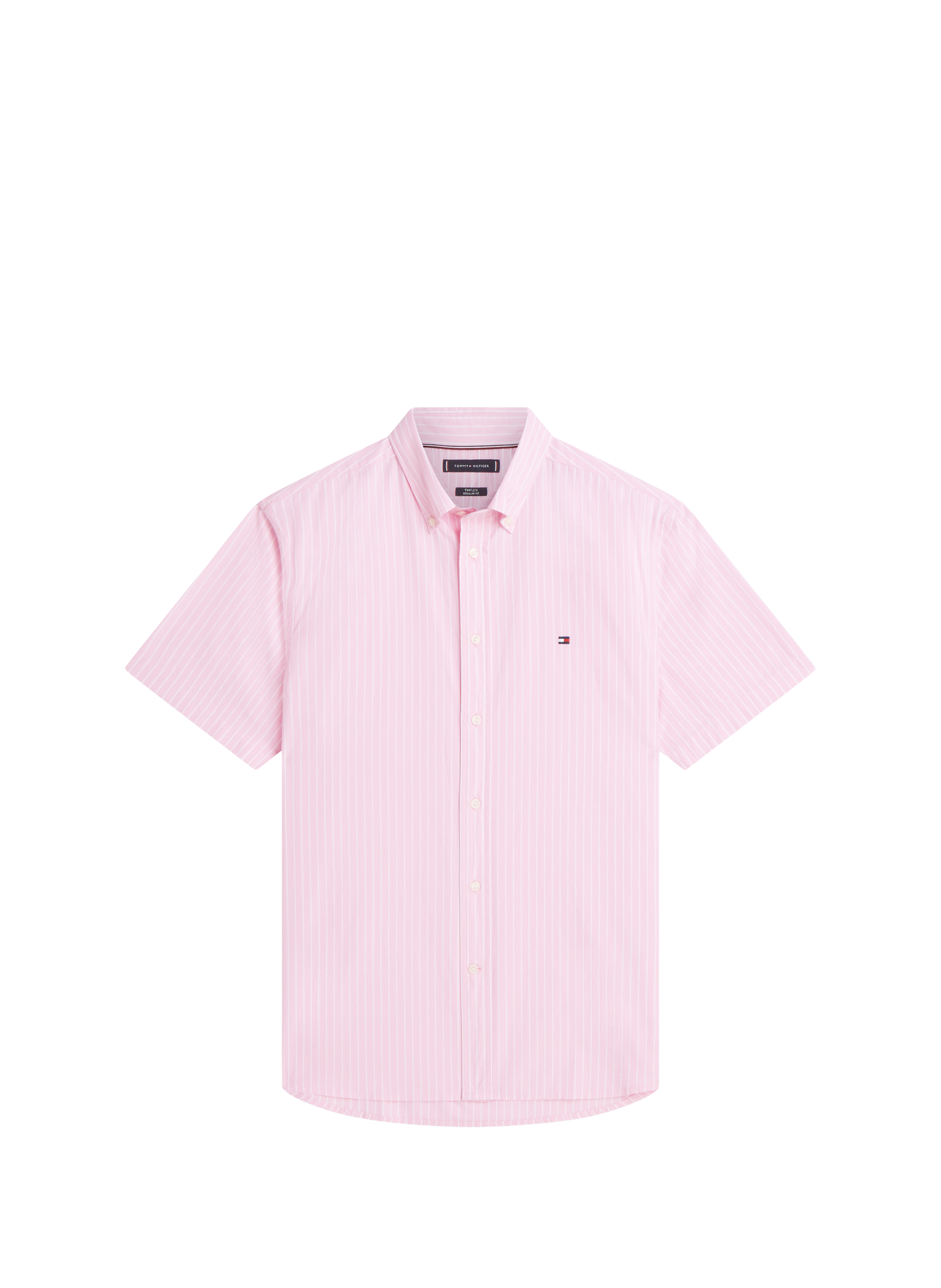 Chemise à rayures en coton TOMMY HILFIGER Rose