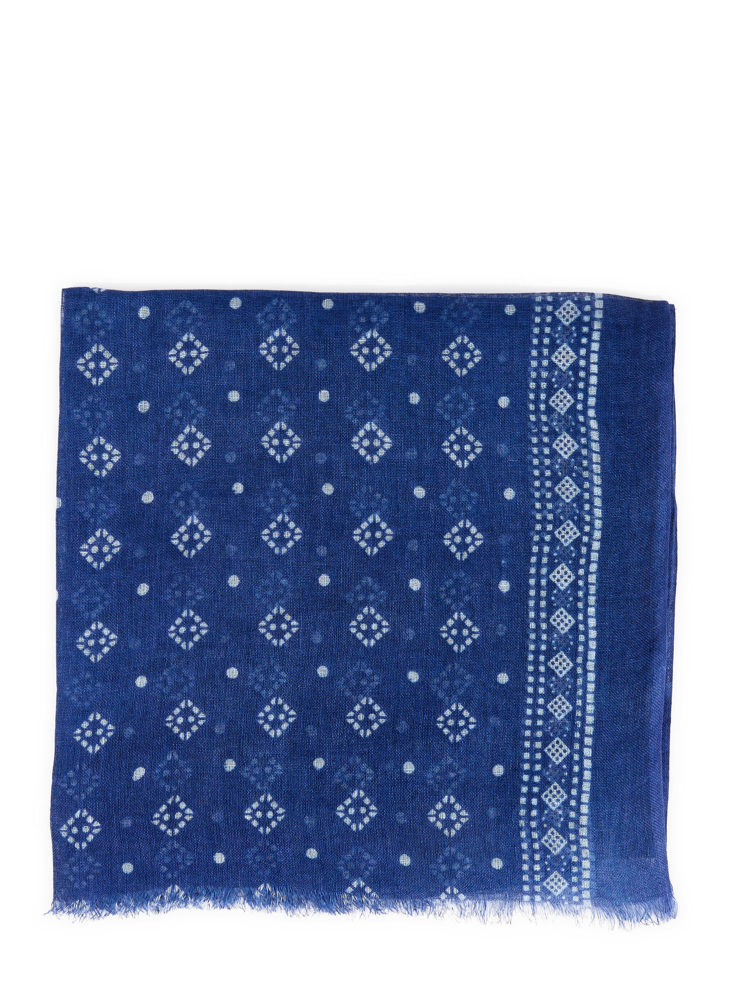 Fantasy linen scarf SAISON 1865 Blue