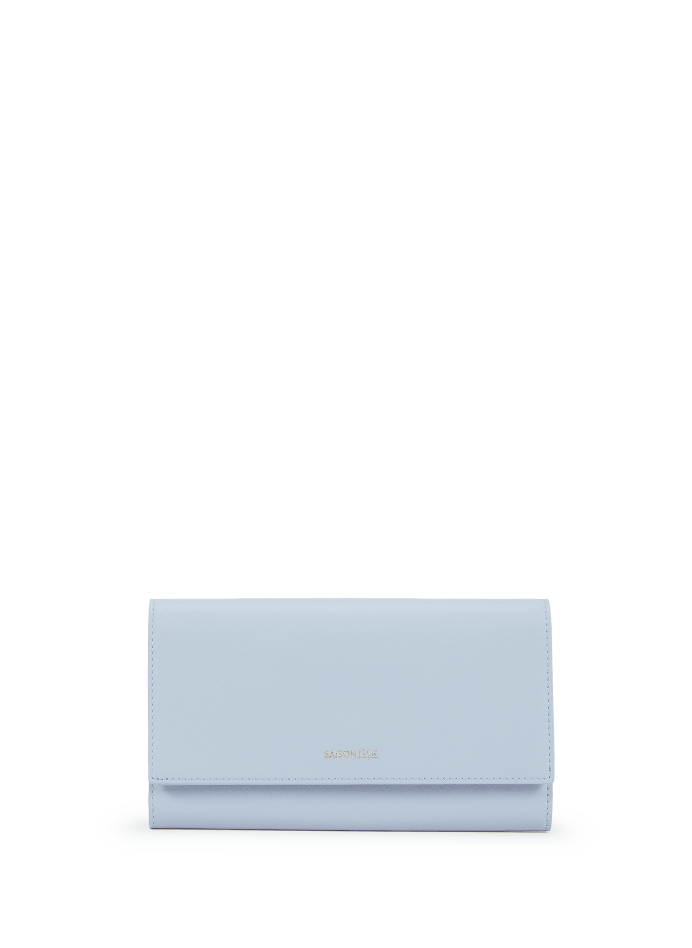 Large flap wallet in cowhide leather SAISON 1865 Blue