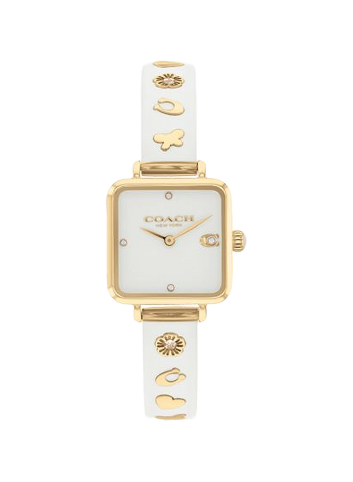 Montre quartz Cass en acier inoxydable COACH MONTRES Blanc