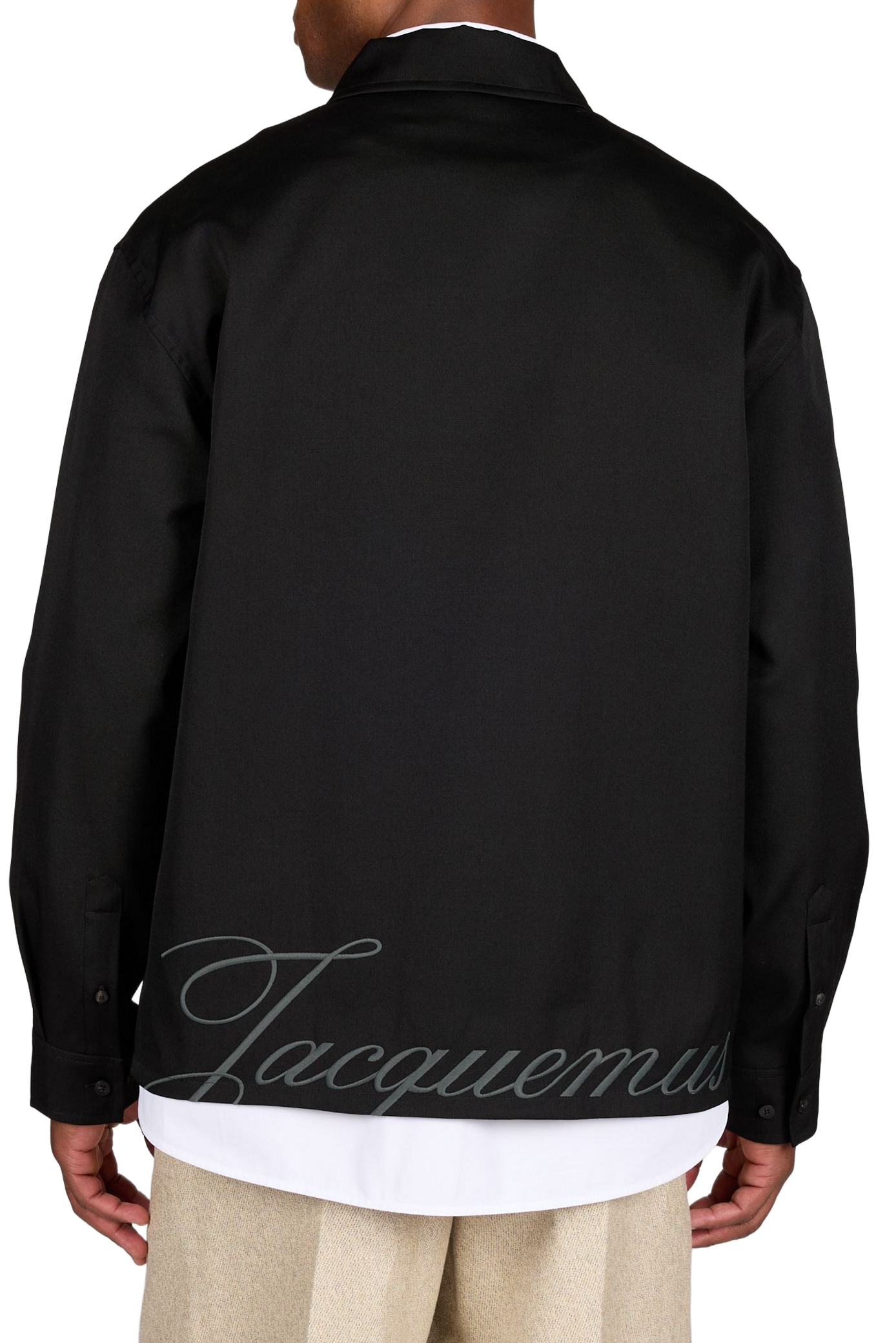 Surchemise zippée en laine vierge JACQUEMUS Noir