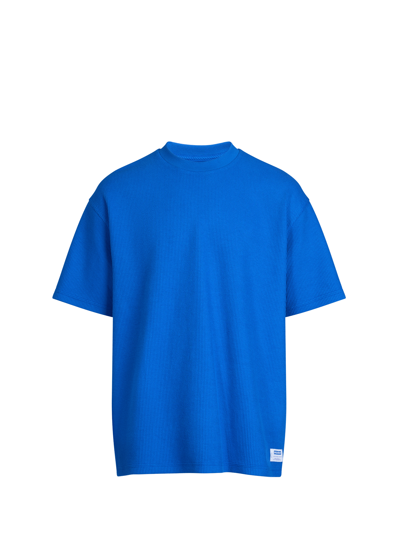 T-shirt Nuwaffle en coton mélangé HUGO BLUE Bleu