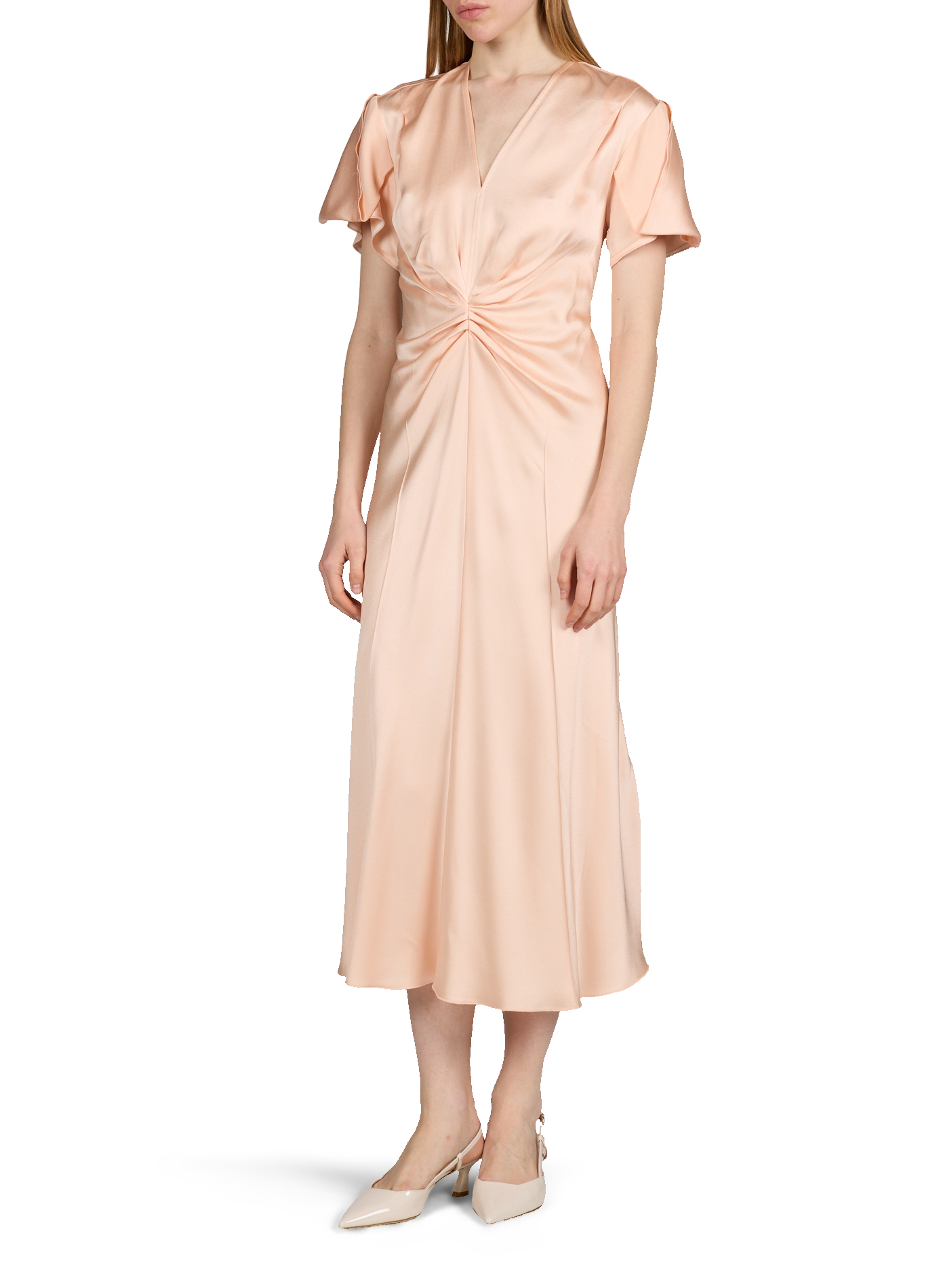 Midi fluid Eve dress VICTORIA BECKHAM Pink