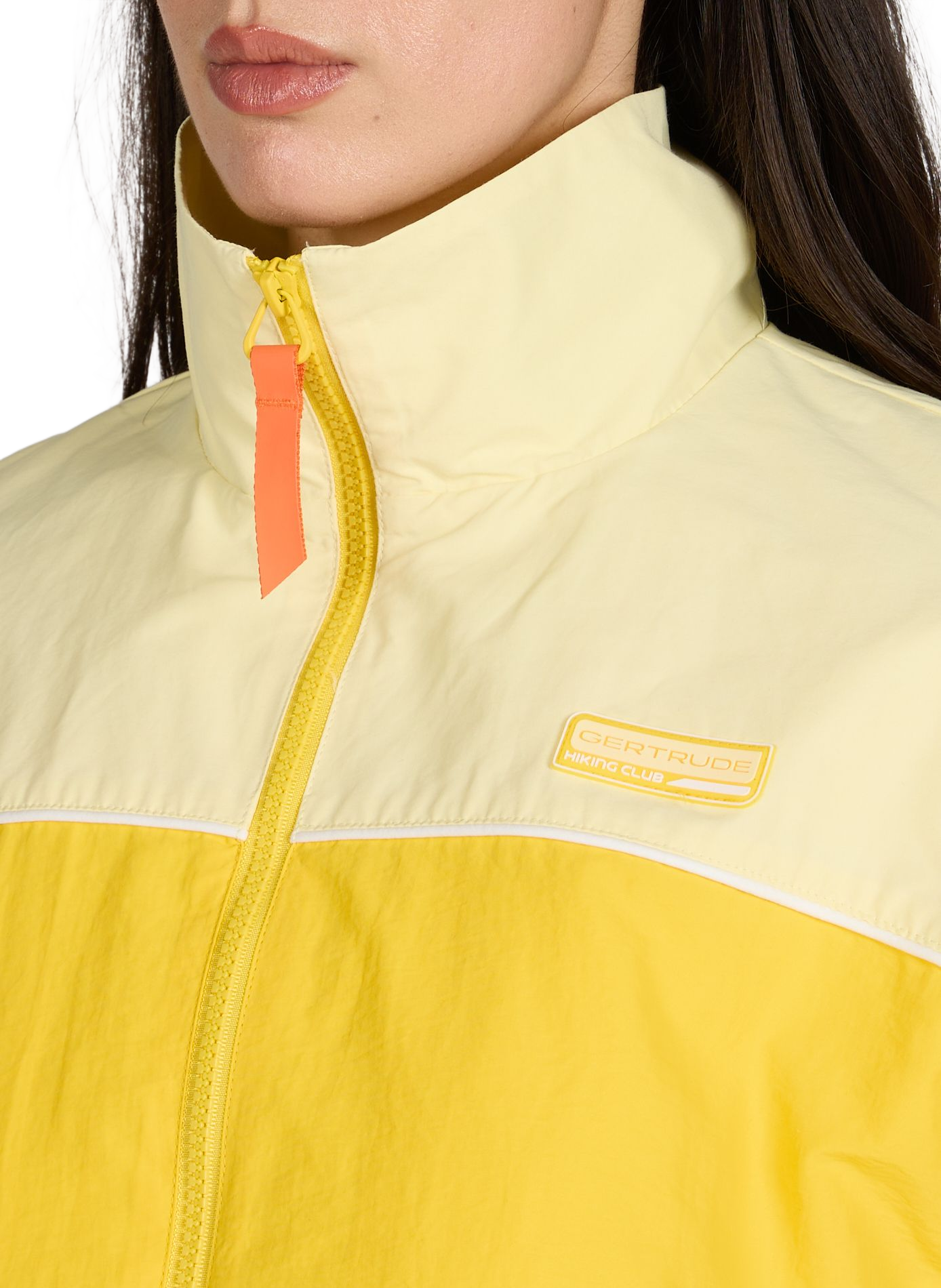 Short-sleeve Juno zip top GERTRUDE ET GASTON Yellow