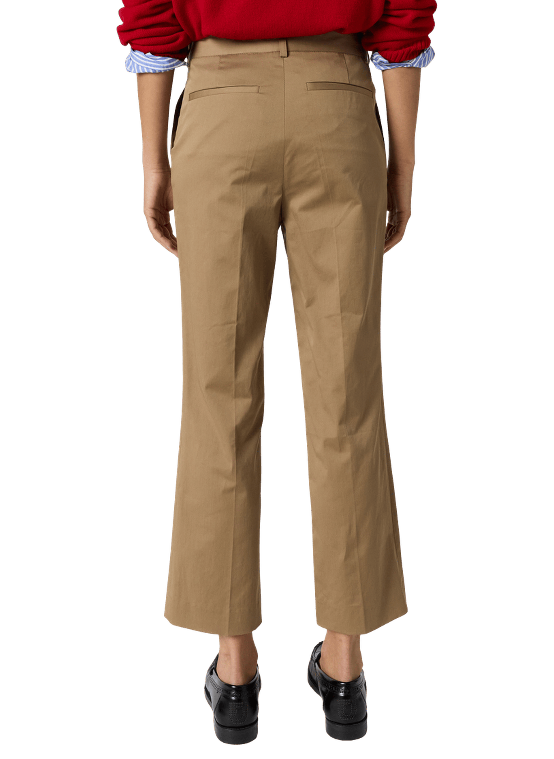 Pantalon 7/8 en coton - athenais Marron