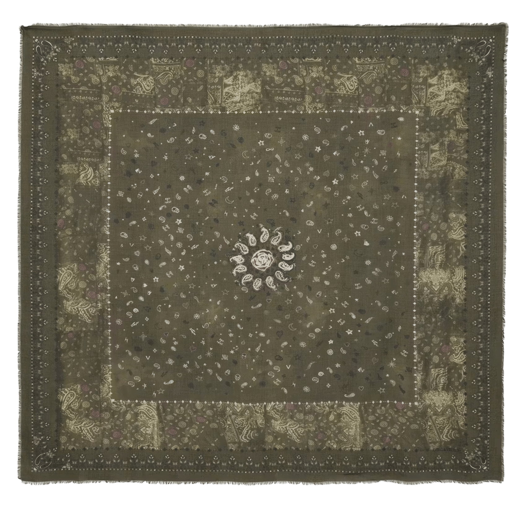 Kerry bandana print scarf ZADIG&VOLTAIRE Green