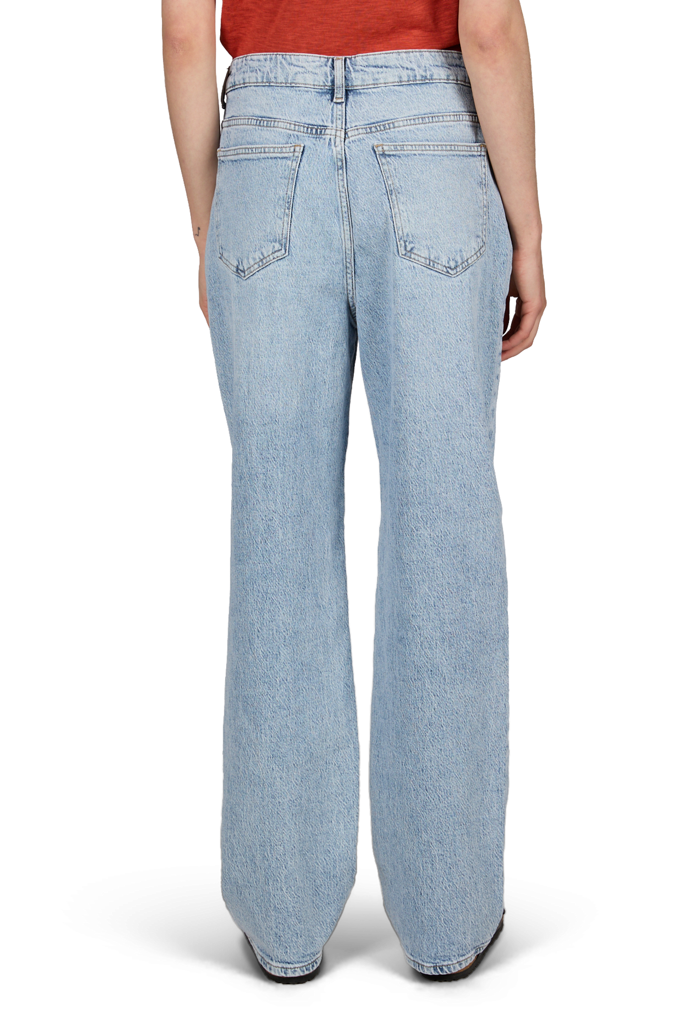 Jean regular Vikelly en coton mélangé VILA Bleu
