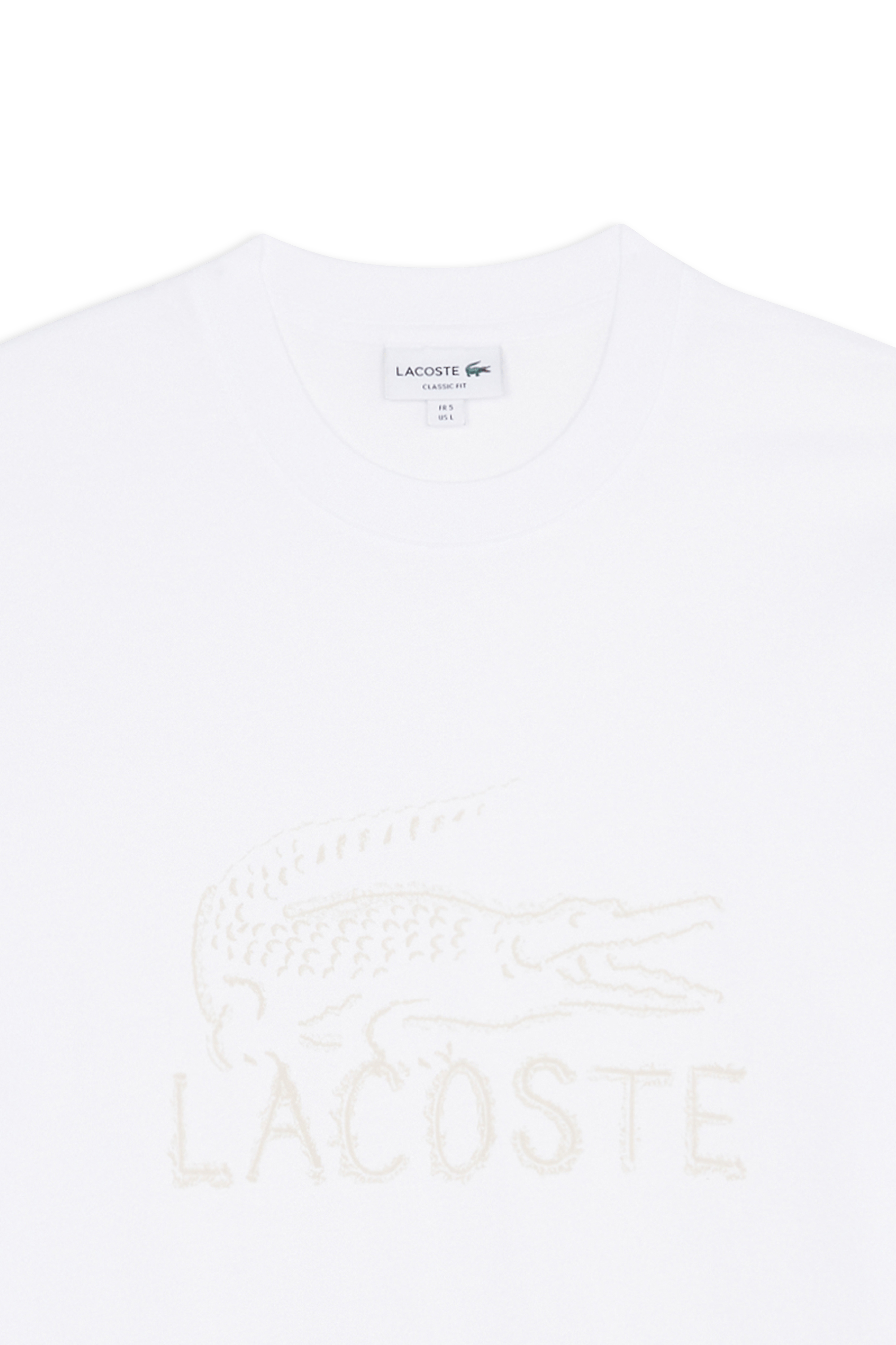 T-shirt tee-shirt LACOSTE Blanc