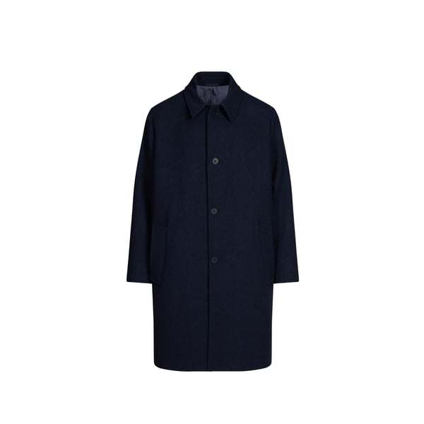 Manteau long boutonné en laine Manteau long boutonné en laine