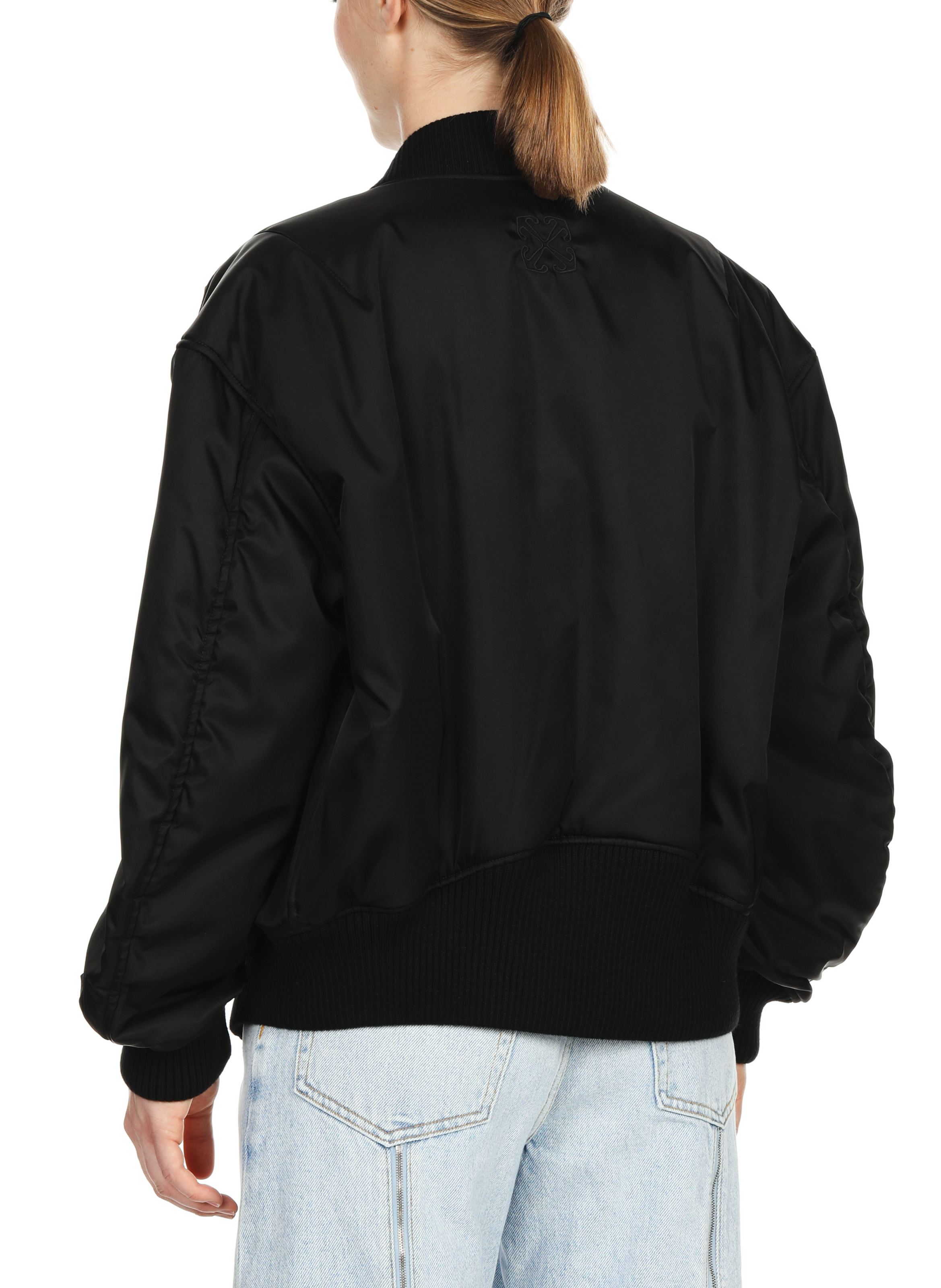 Logo jacket OFF-WHITE Black