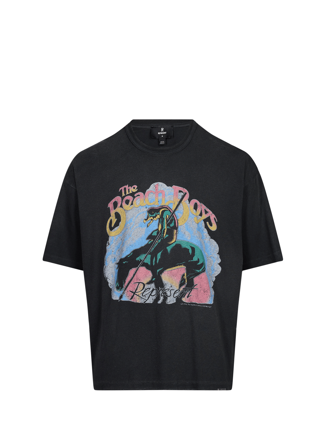 Printed straight t-shirt REPRESENT Black