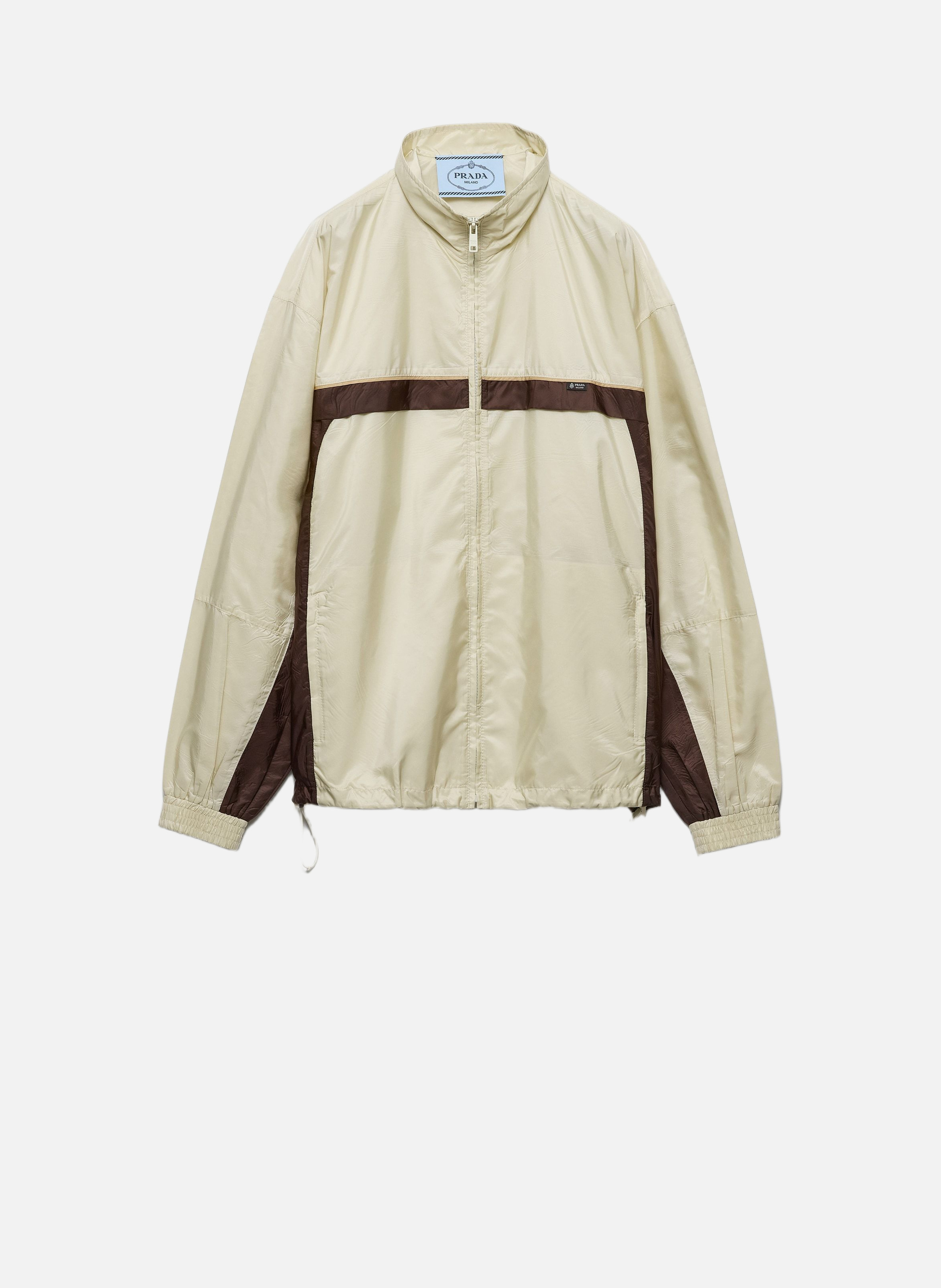 Veste légère en re-nylon PRADA Beige