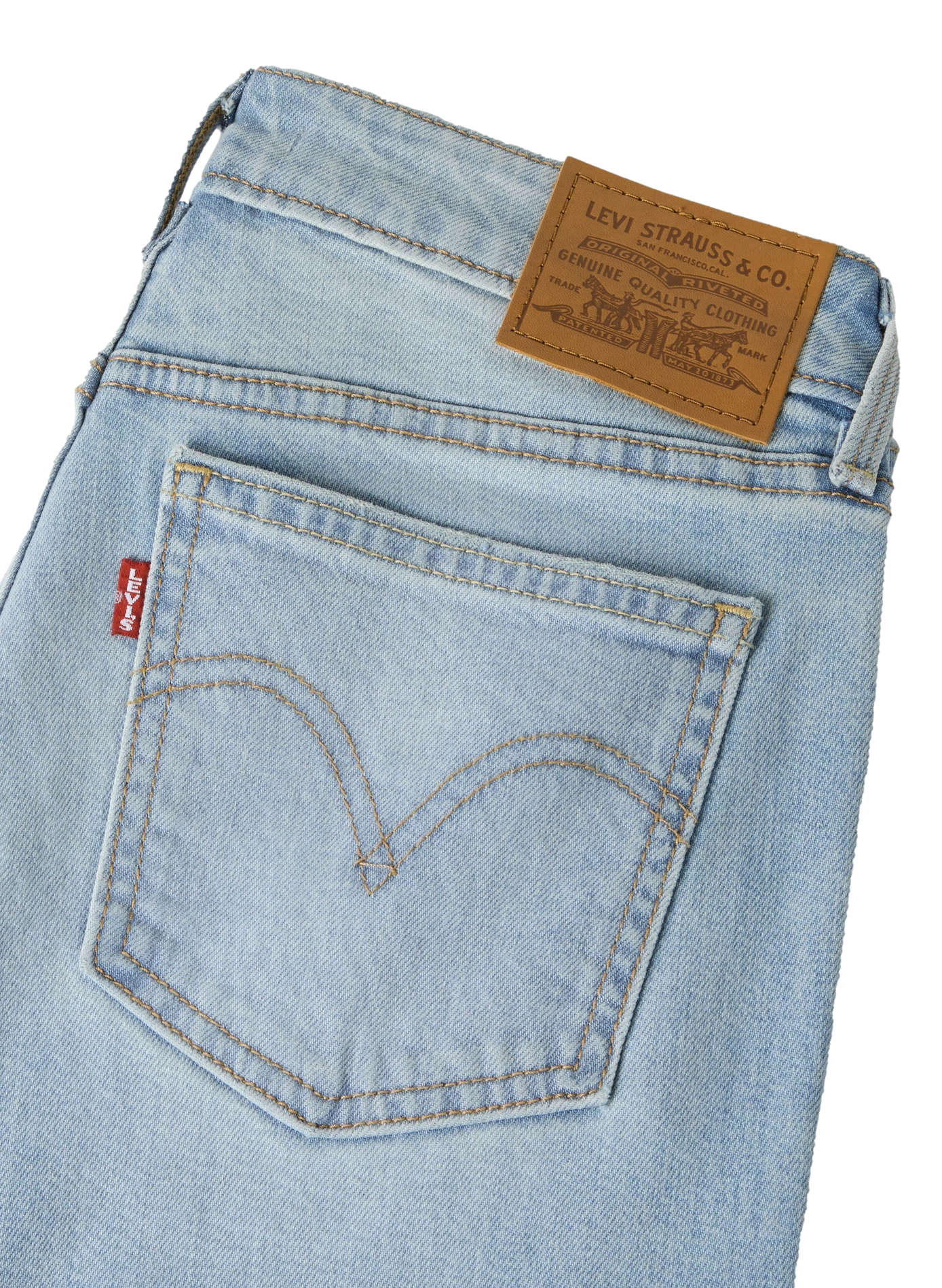 Lage Slim Boot jeans van gemengd katoen LEVI'S Blauw