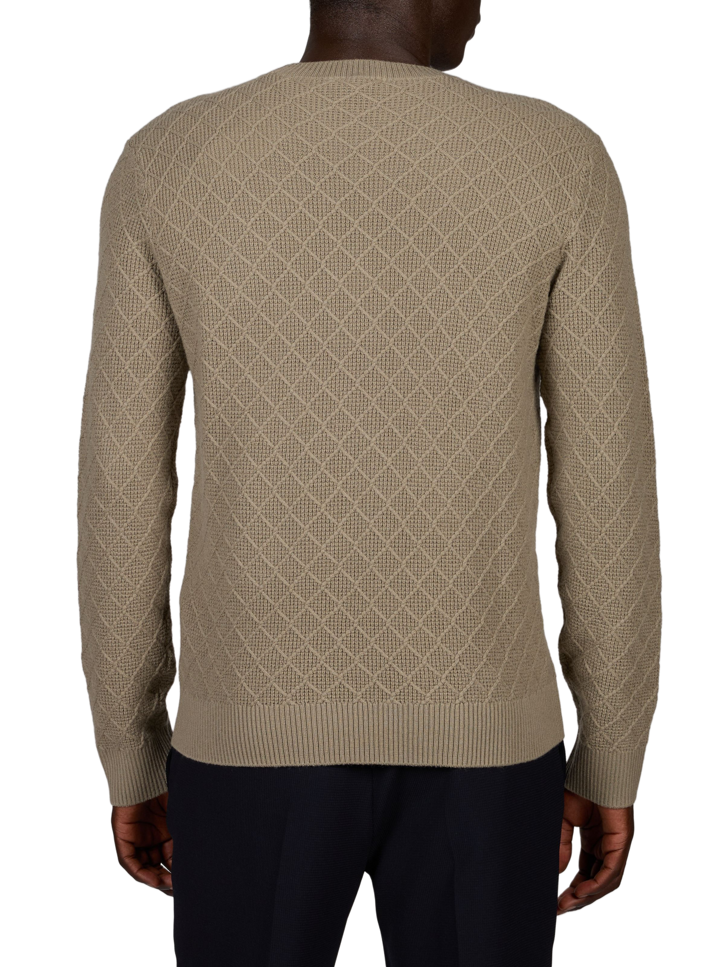 Oversized wool and cashmere jumper EMPORIO ARMANI Beige