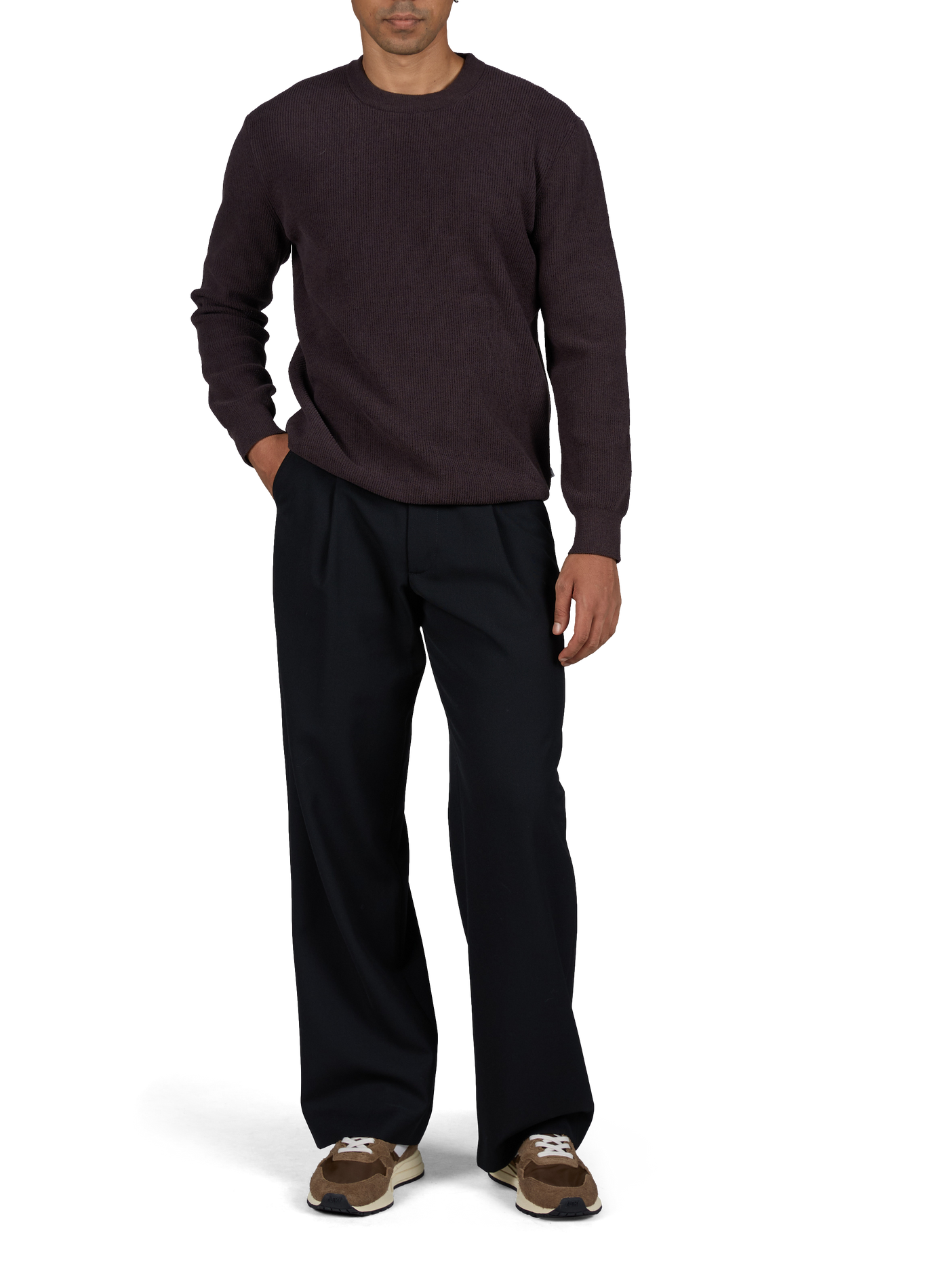 Einfarbige Camden-Bundfaltenhose | Schwarz WON HUNDRED Herren
