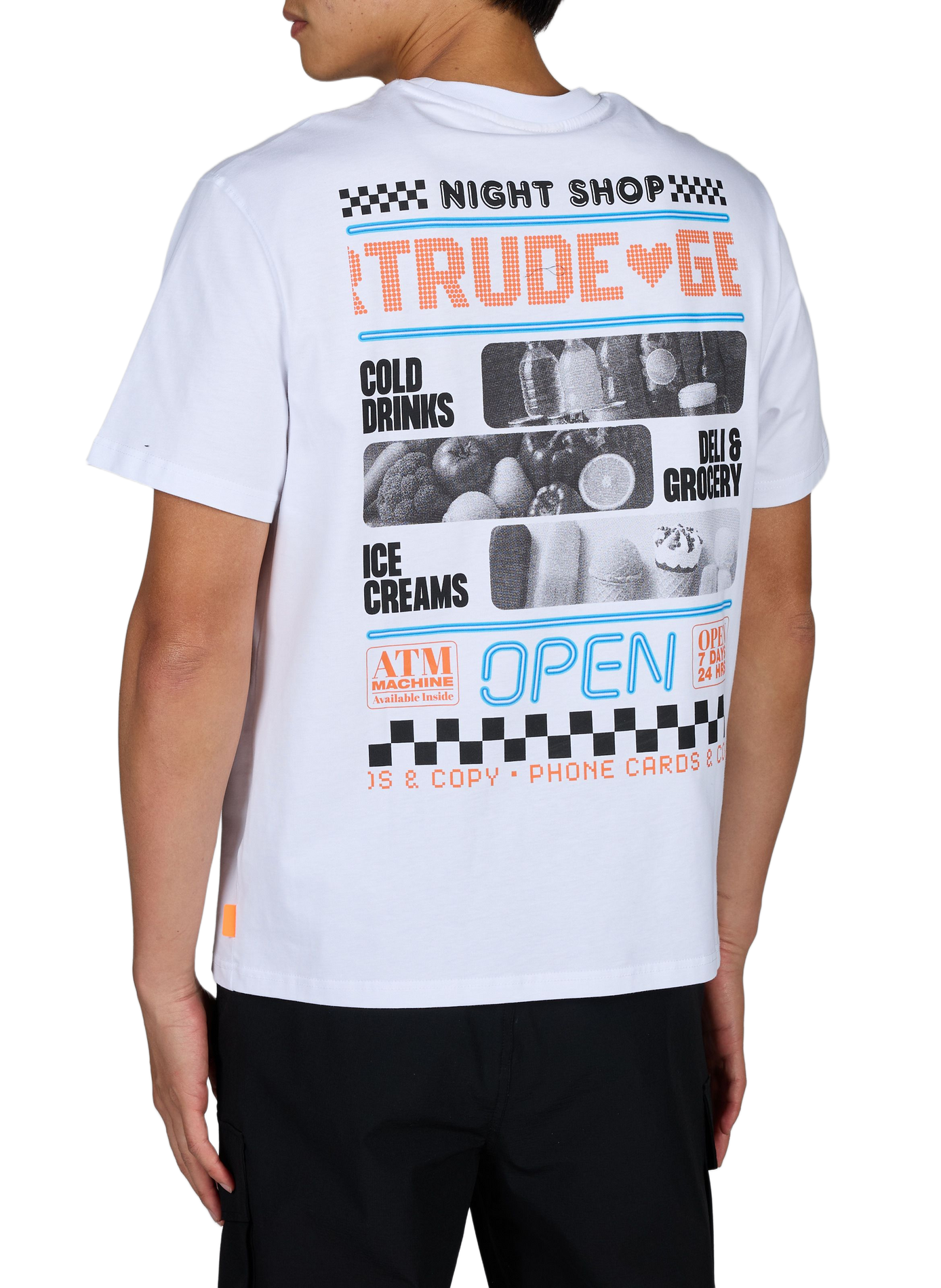 Gerader Baumwoll-T-Shirt GERTRUDE Weiss