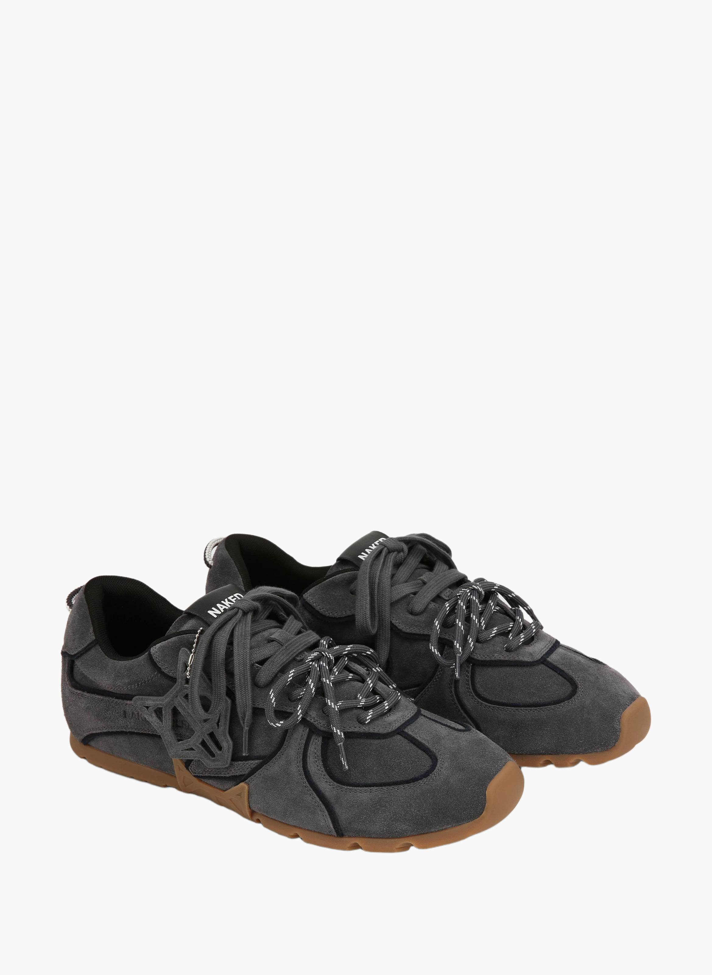 Baskets ace m en daim NAKED WOLFE Gris