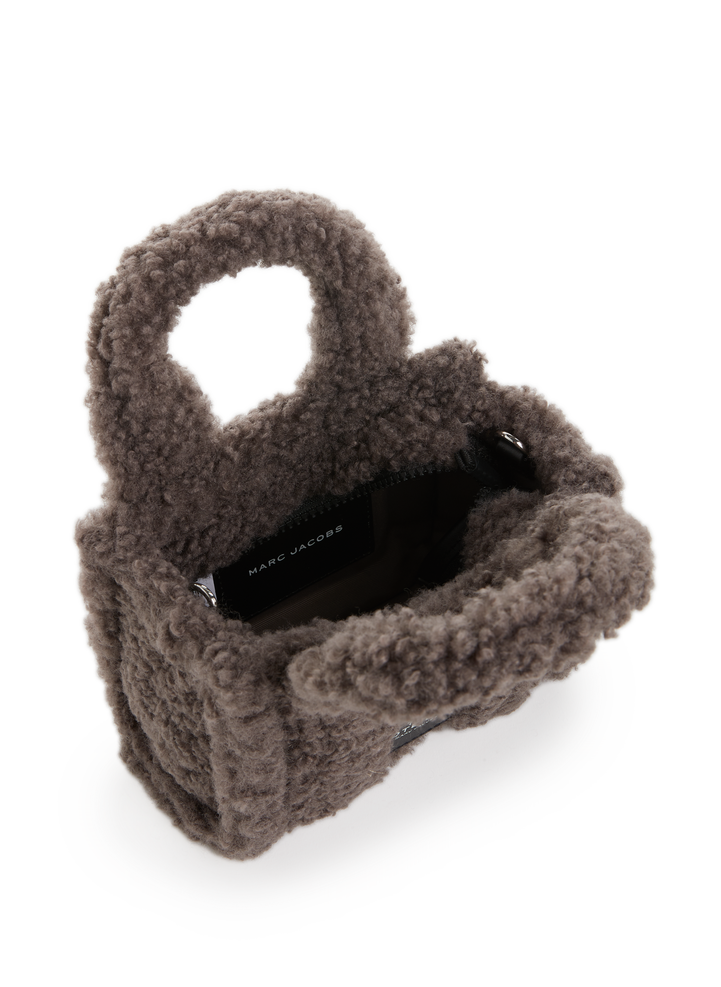 Mini tote bag en shearling MARC JACOBS Gris