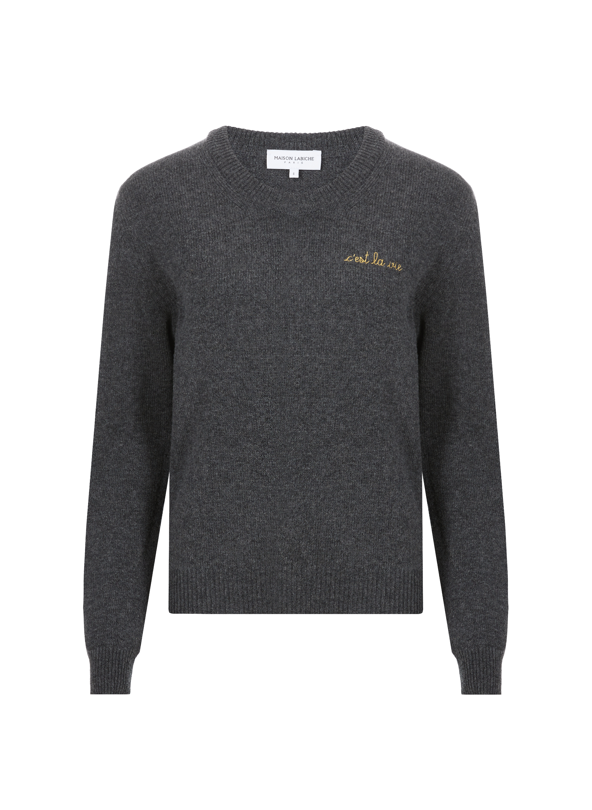 Pull en laine recyclée C'est la vie