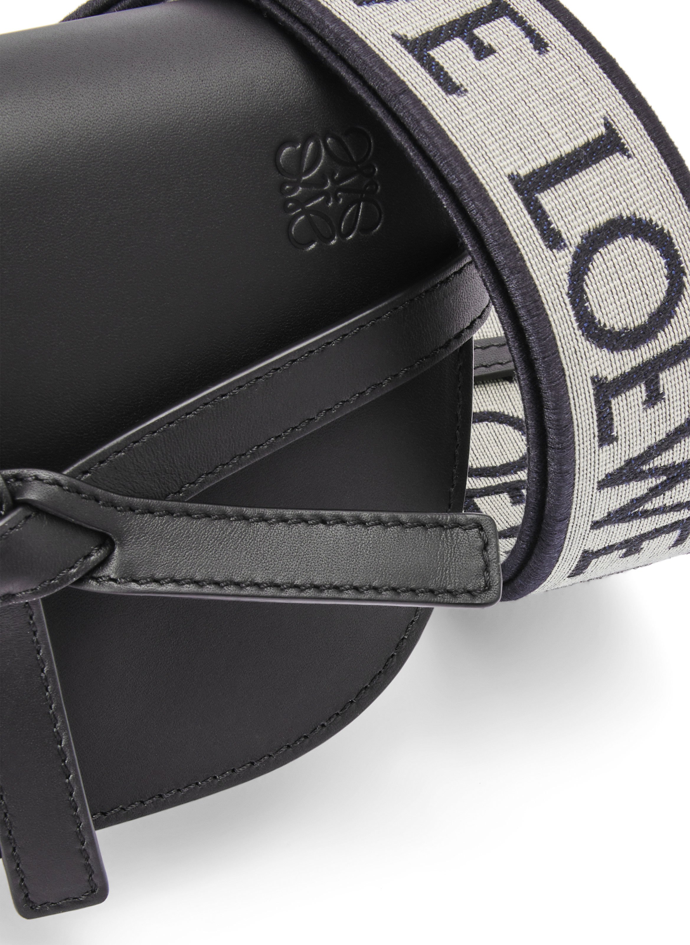 Mini Gate Dual leather shoulder bag LOEWE Black