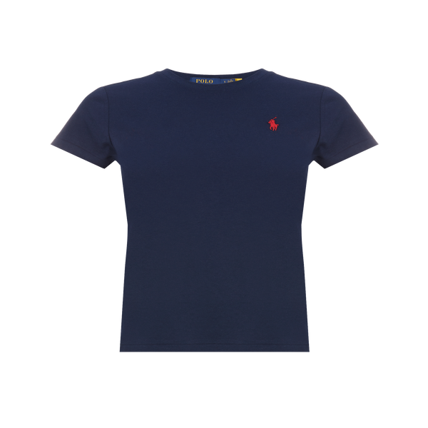 Polo Ralph Lauren Round-neck Cotton T-shirt In Blue