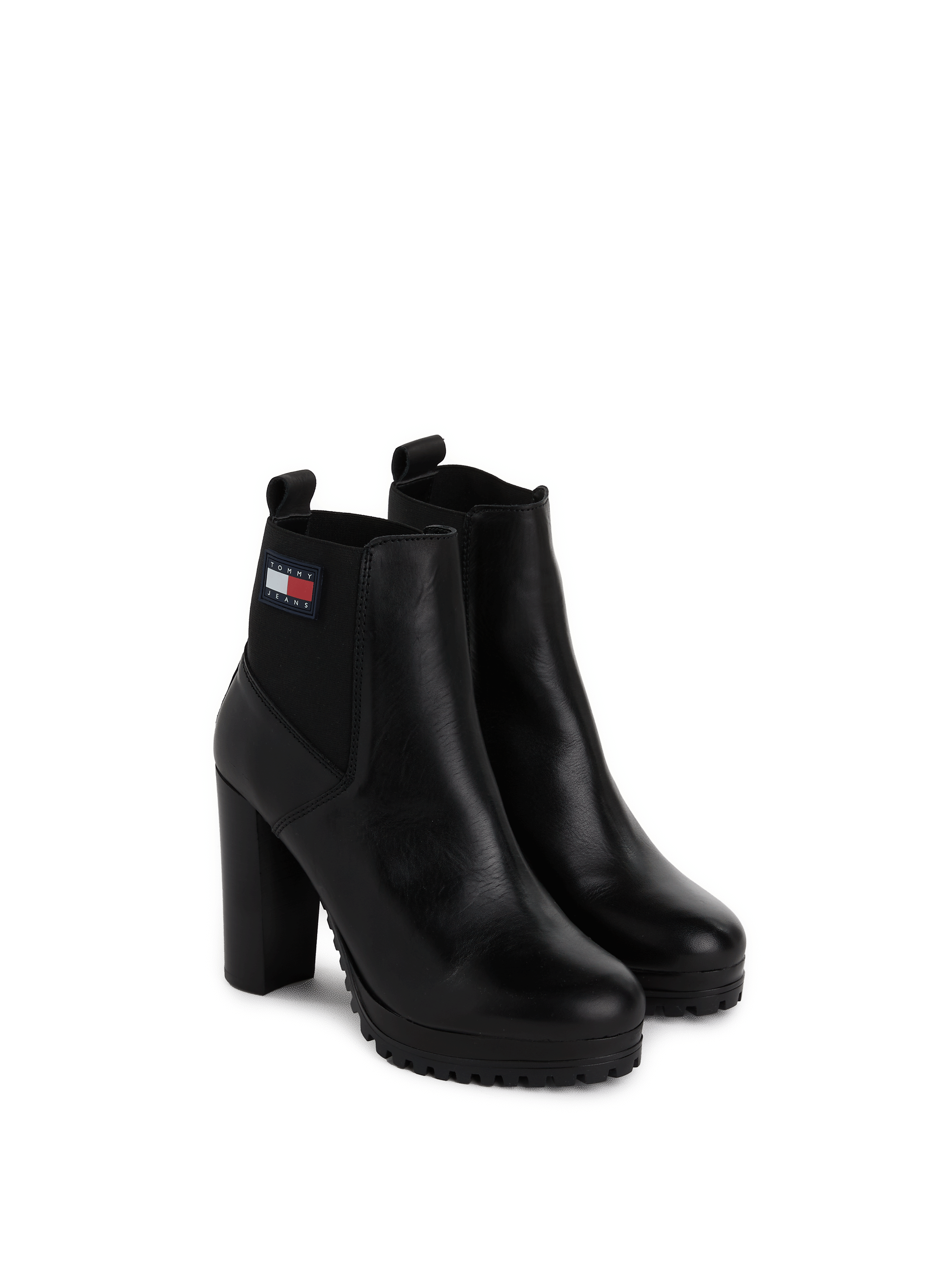 Bottines en cuir TOMMY HILFIGER Noir