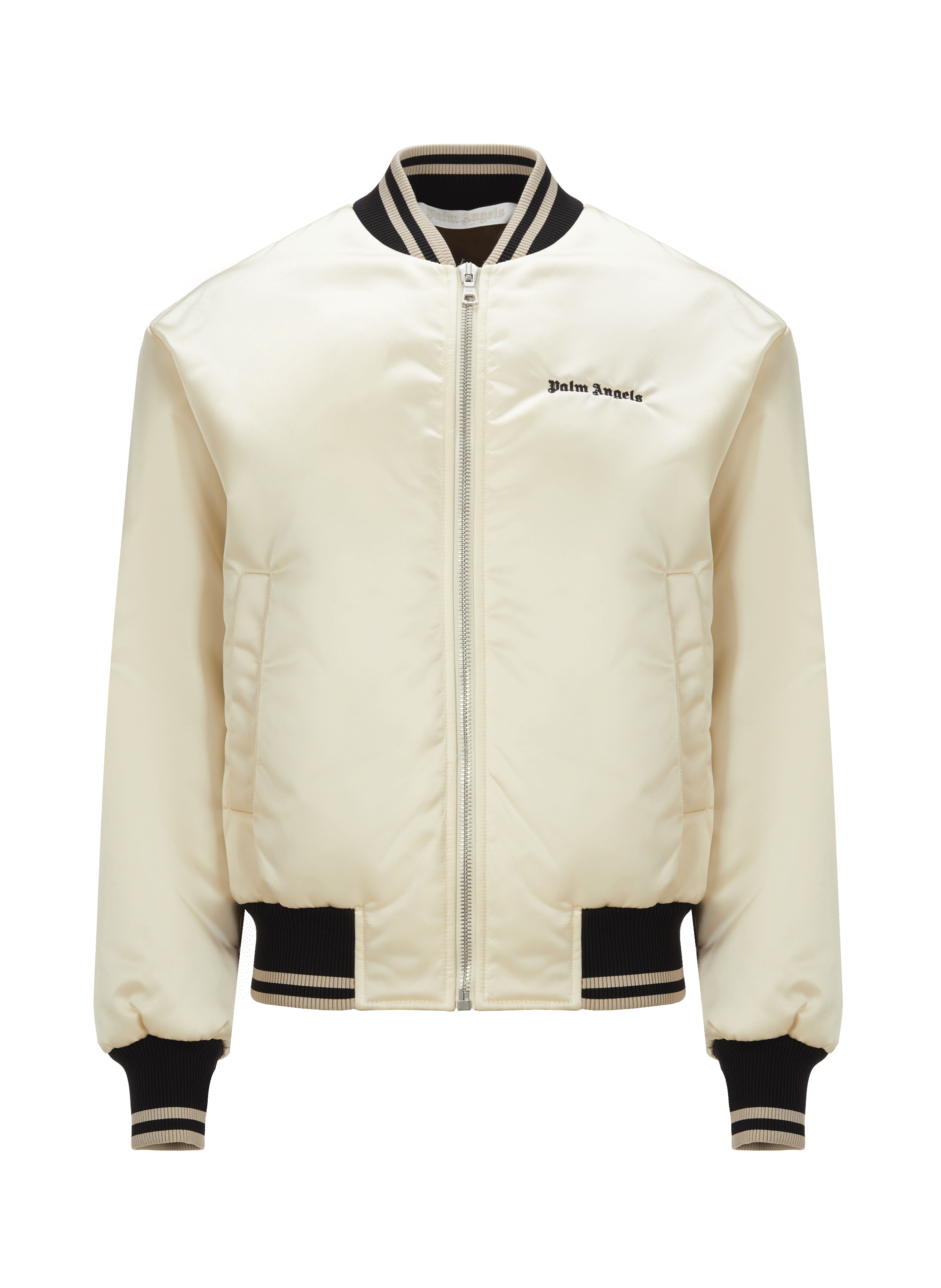 New Classic bomber jacket Beige by PALM ANGELS PALM ANGELS New Classic bomber jacket Beige