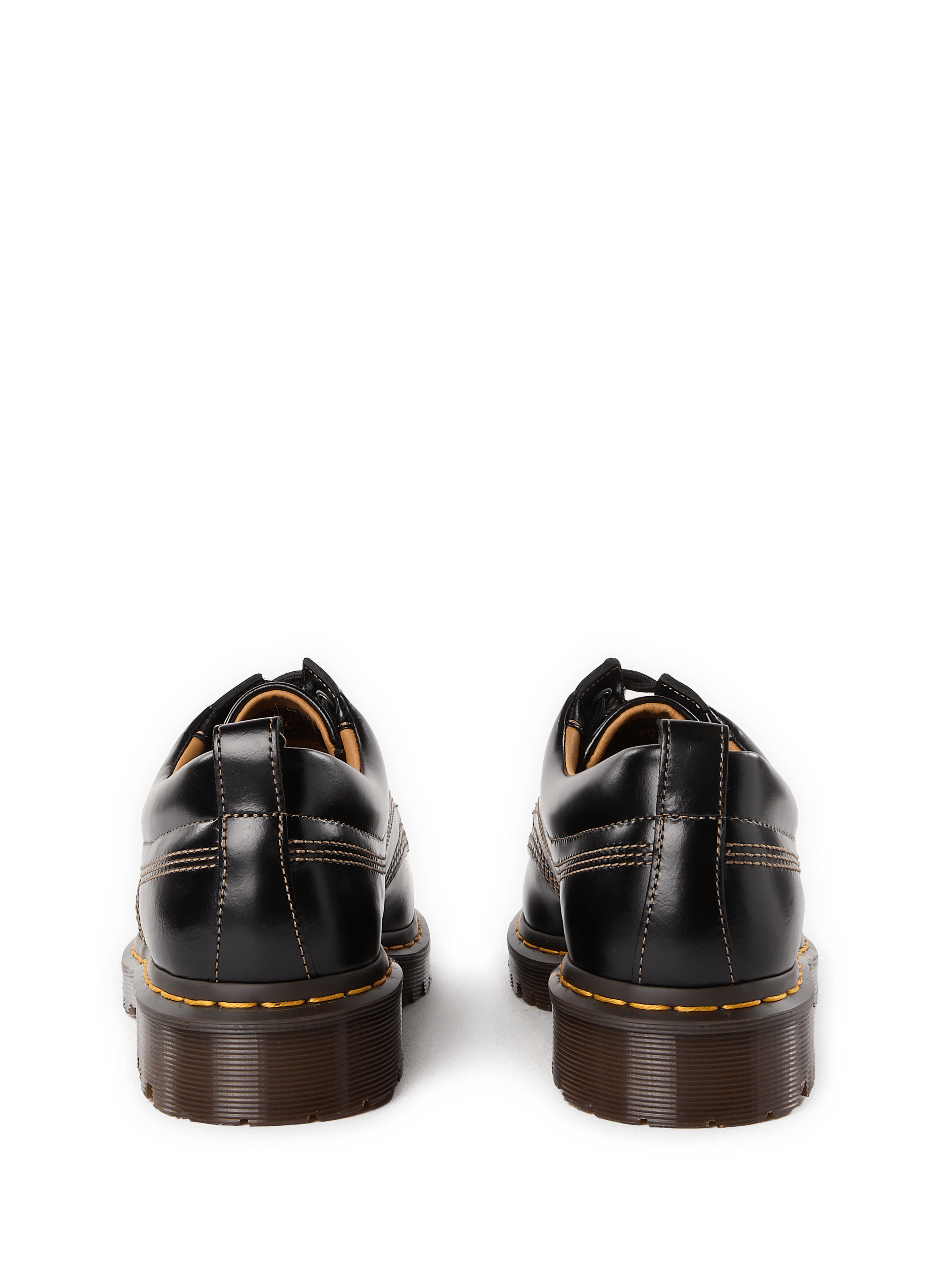 Calfskin leather lace-up loafers DR. MARTENS Black