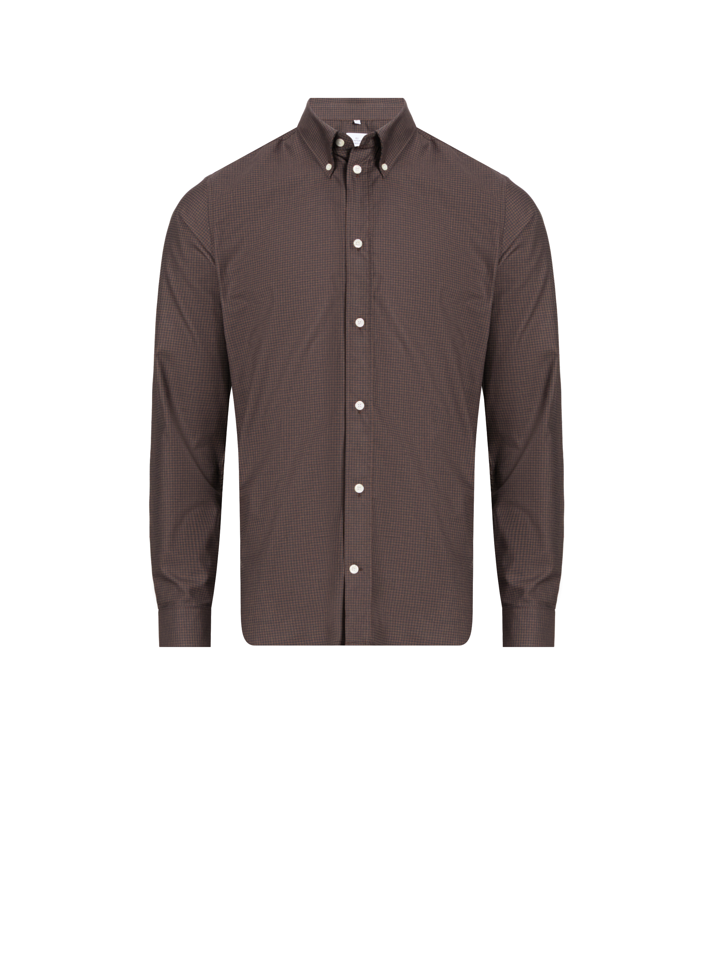 AU PRINTEMPS PARIS Checked shirt Brown
