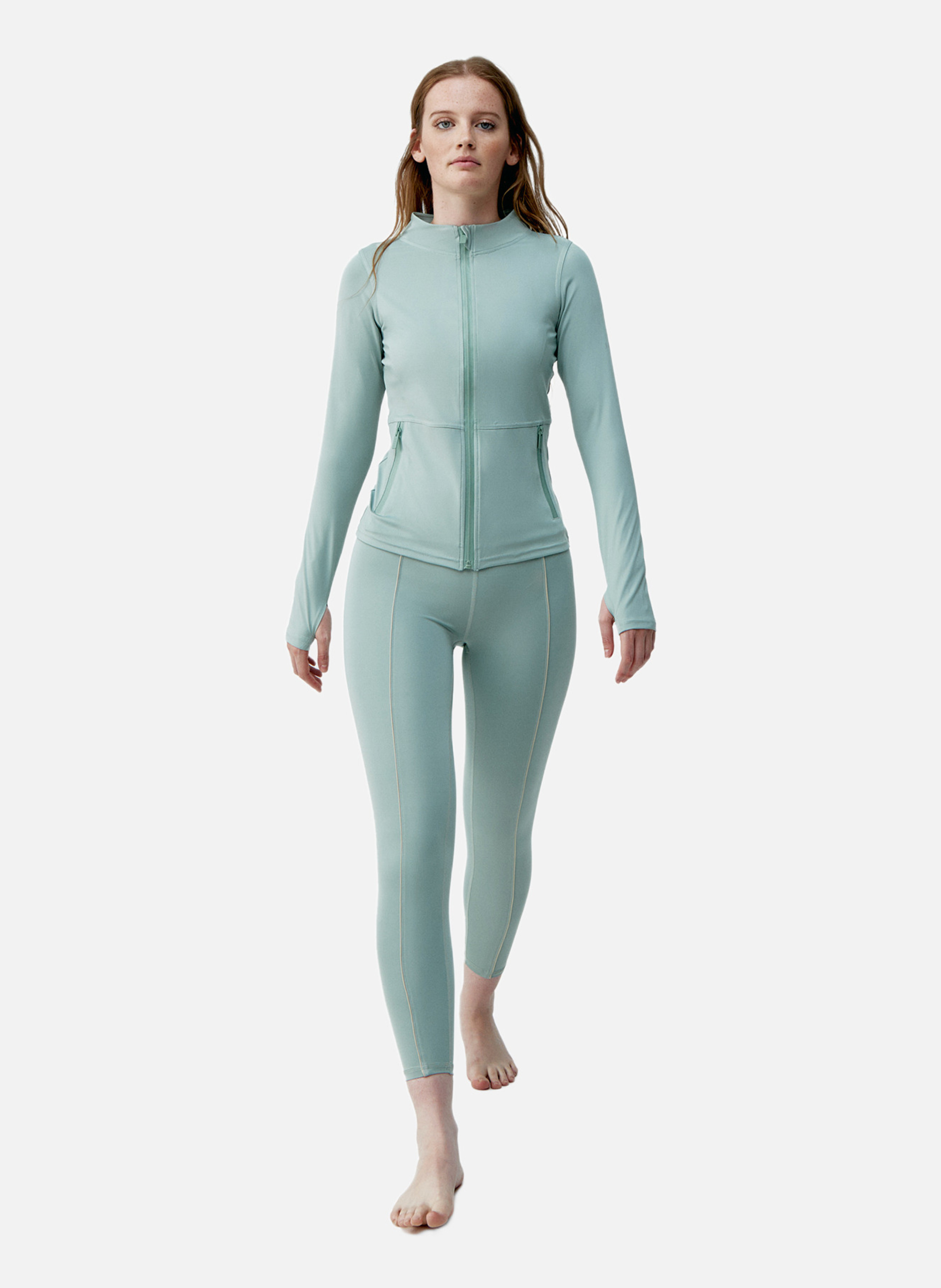 Veste de sport zippée performance athleisure ivet BORN LIVING YOGA Vert