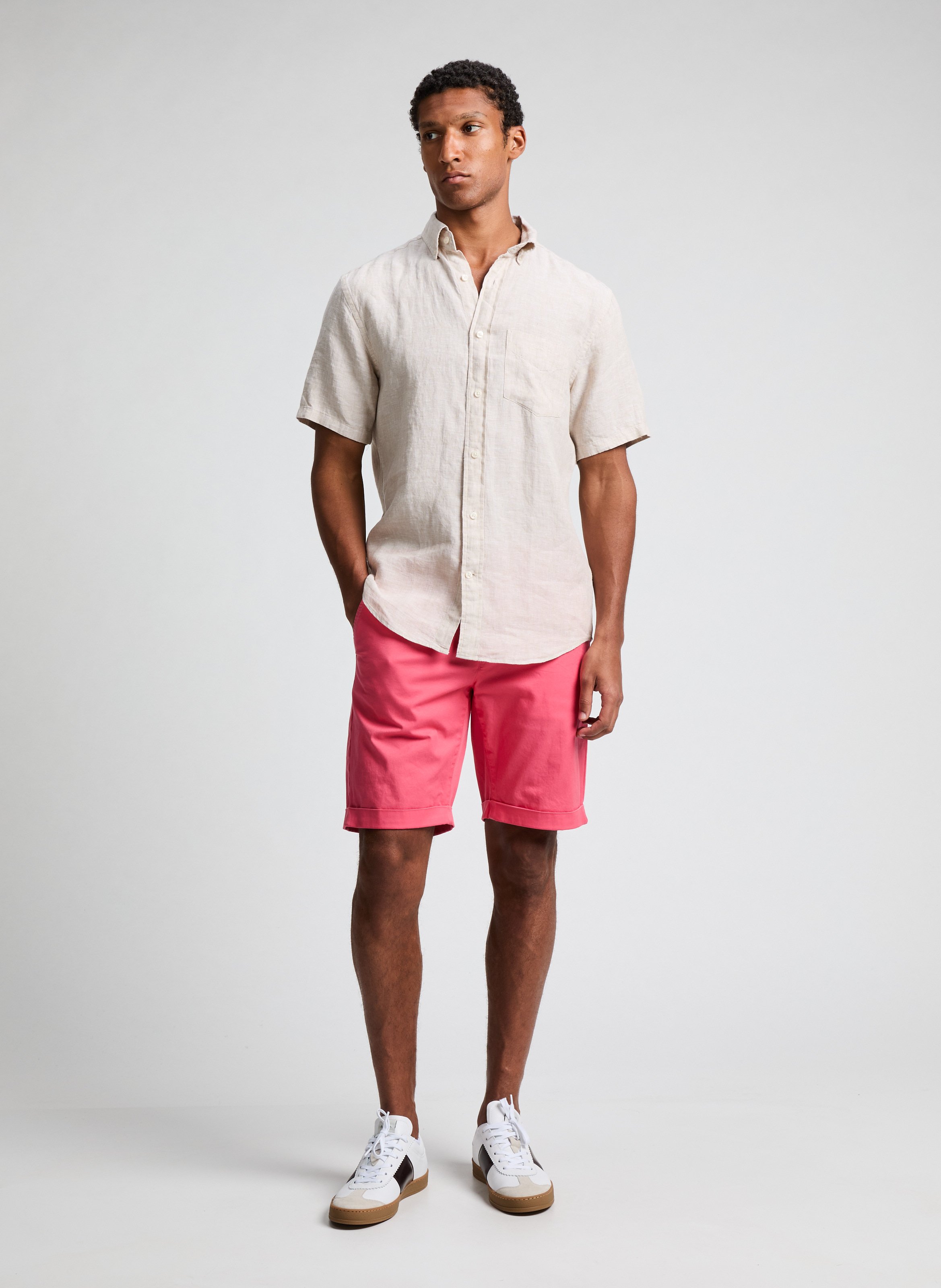 Linen shirt GANT Beige