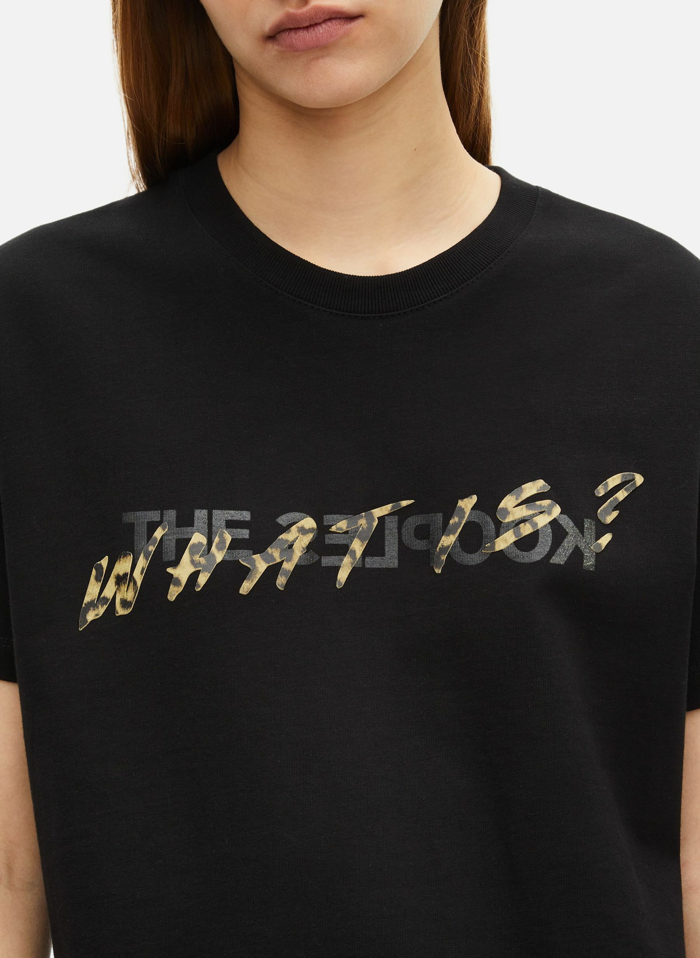T-shirt logo en coton What Is THE KOOPLES Noir
