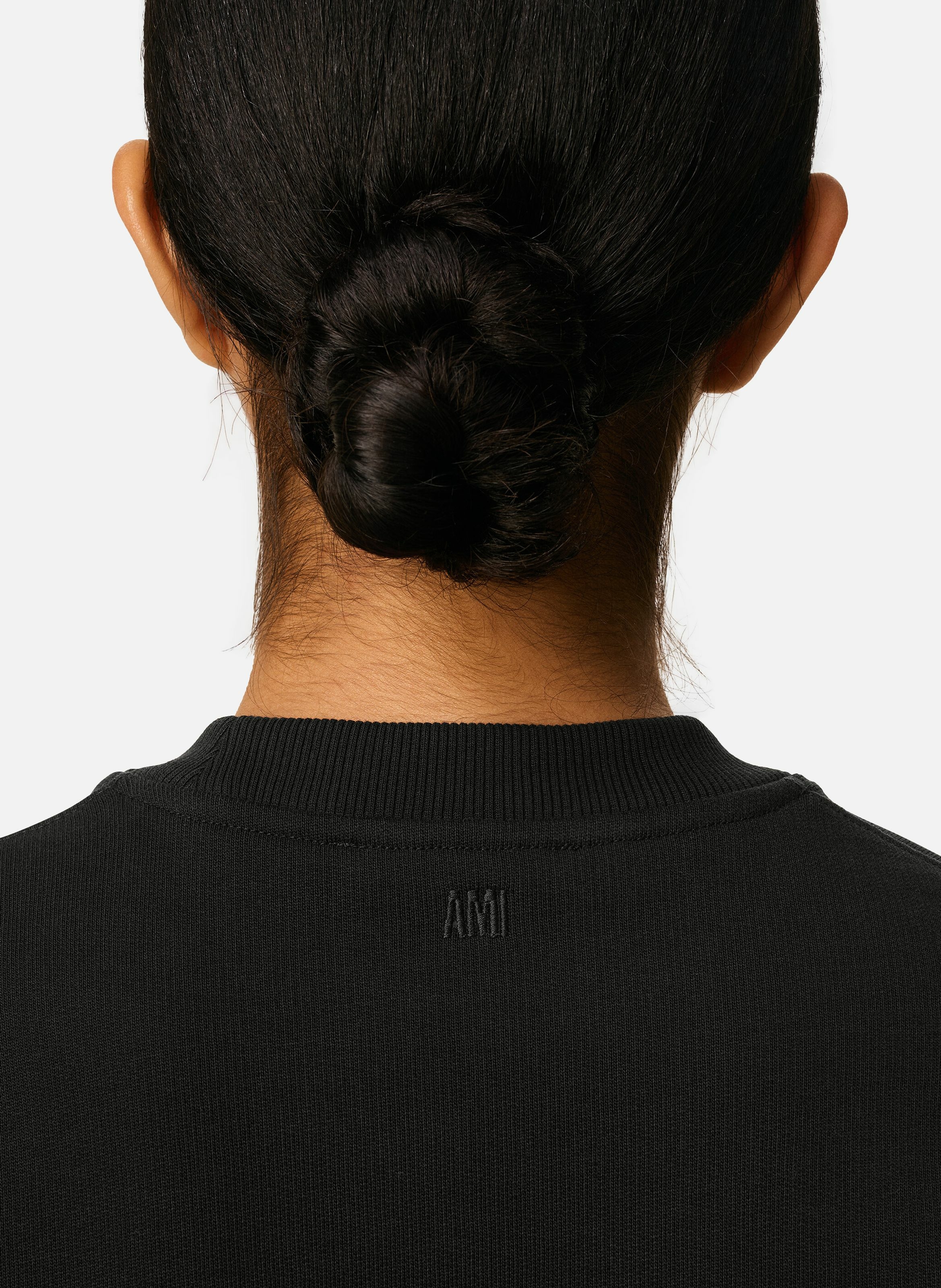 Sweatshirt ami de coeur rouge unisexe AMI PARIS Noir