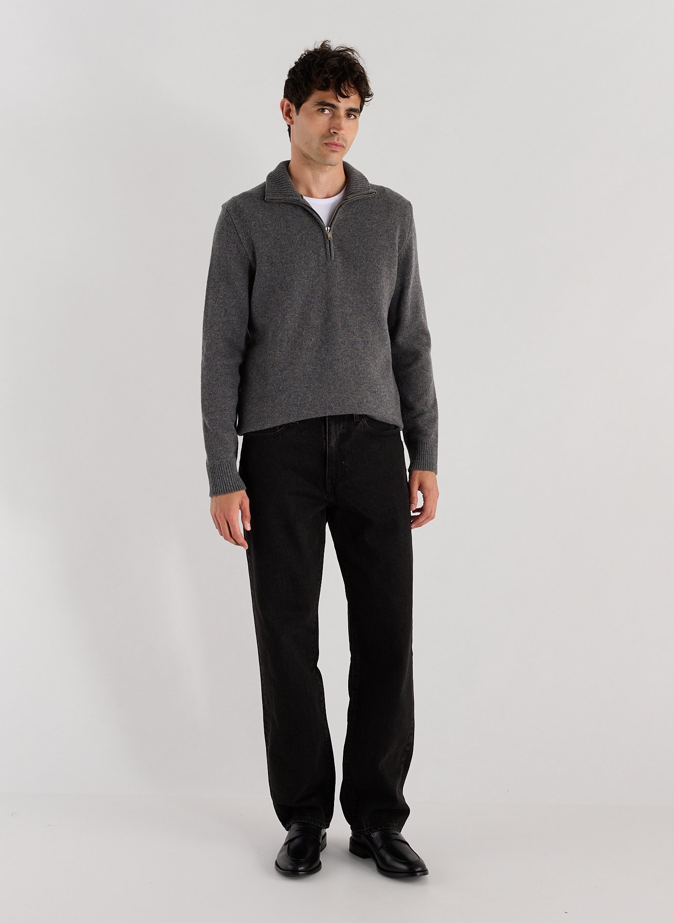 Pull Gefil en maille AU PRINTEMPS PARIS Gris