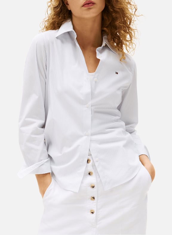 Chemise en coton Bleu by TOMMY HILFIGER TOMMY HILFIGER Chemise en coton Bleu