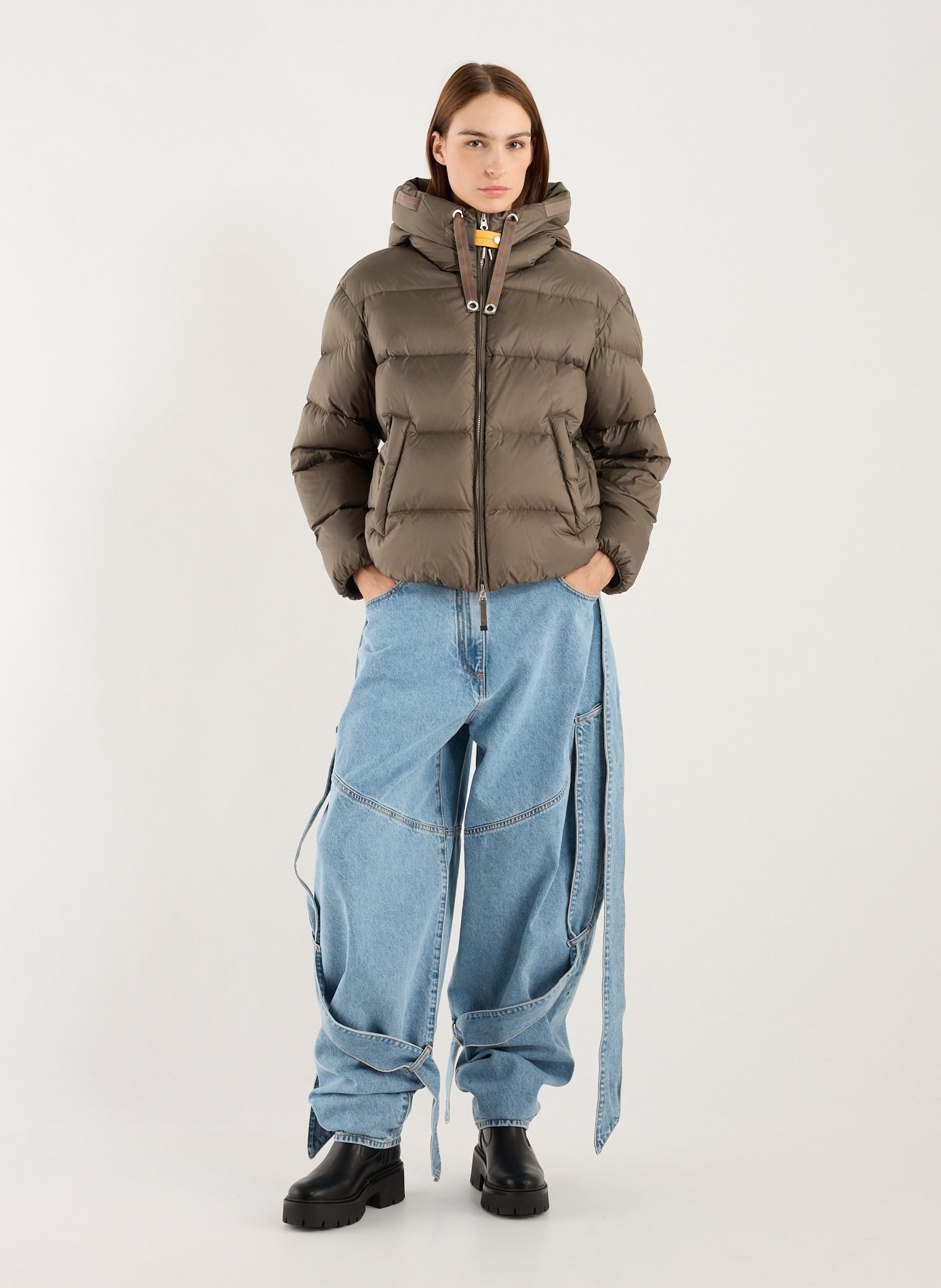 Doudoune Tilly à capuche matelassée PARAJUMPERS Gris